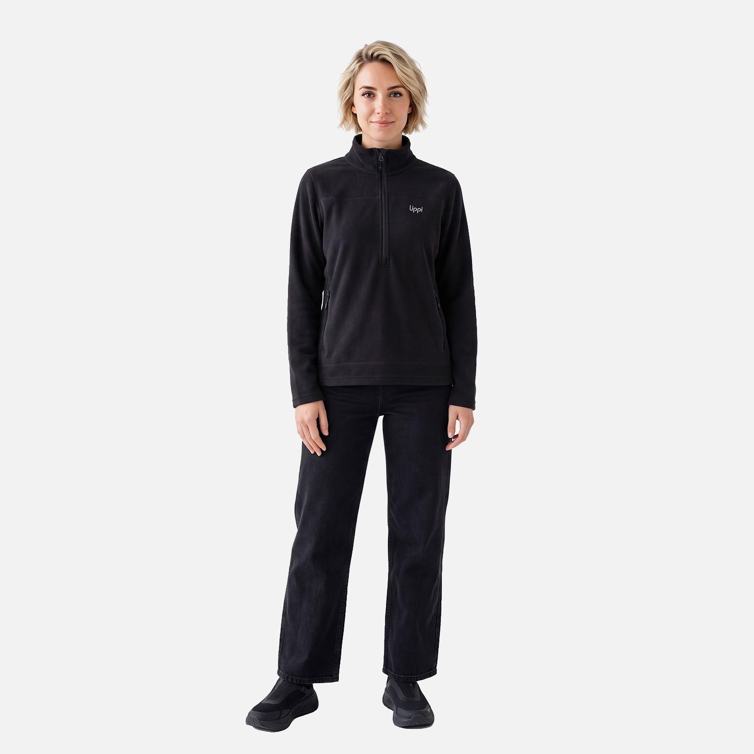 Polar Mujer Elemental Therm-Pro 1/4 Zip Negro Lippi V27-3