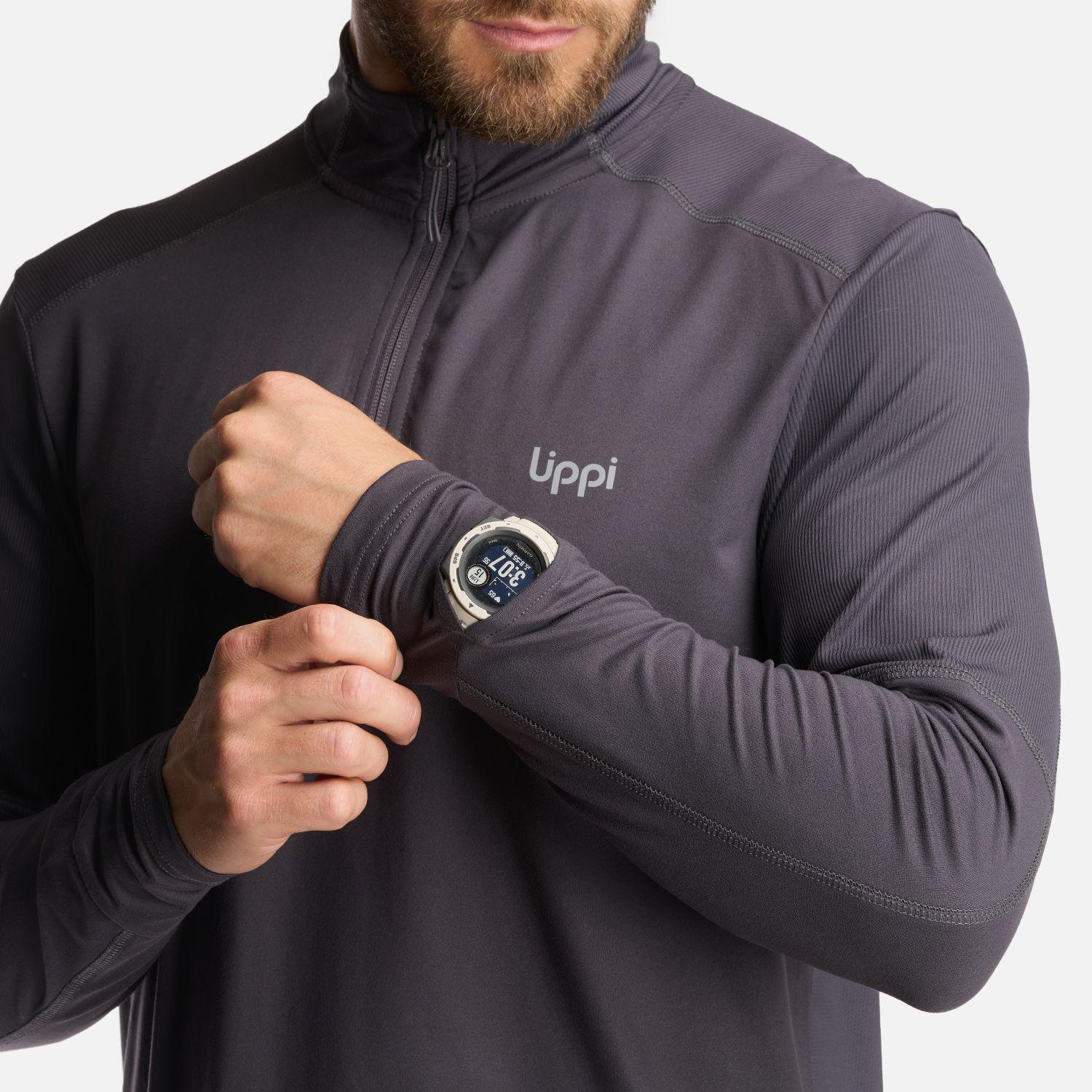 Poleron Hombre Puerto Trucco 14 Zip Grafito Lippi I24-5