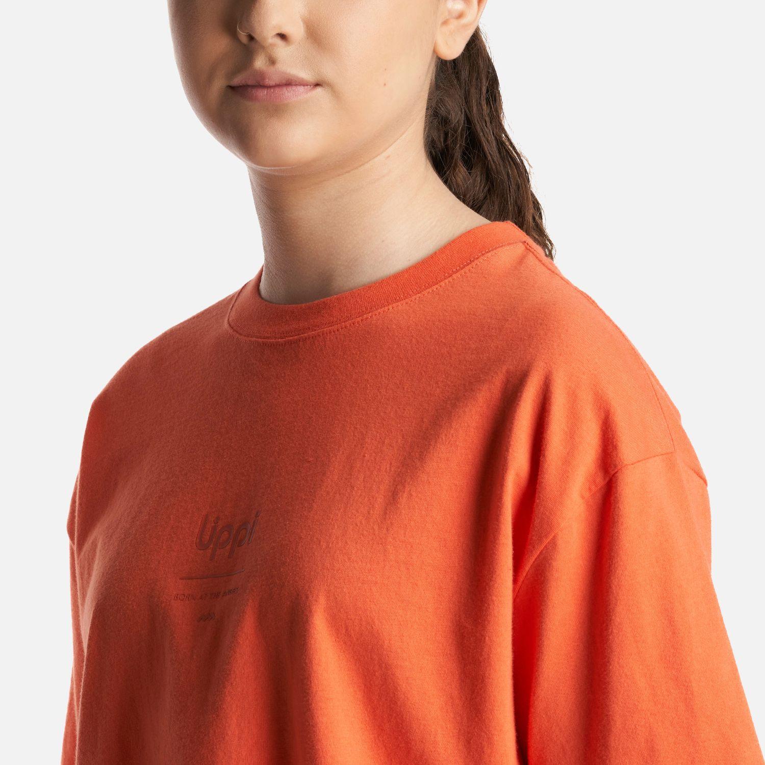 Polera Teen Girl Skyline Crop T-Shirt Salmon Lippi-4