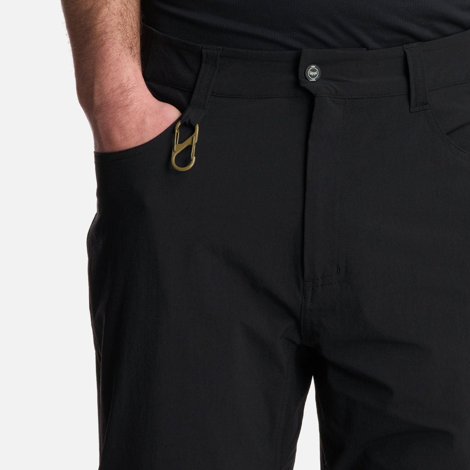 Pantalón Hombre Lennox Q-Dry Mix-2 Pants Negro Lippi V25-3