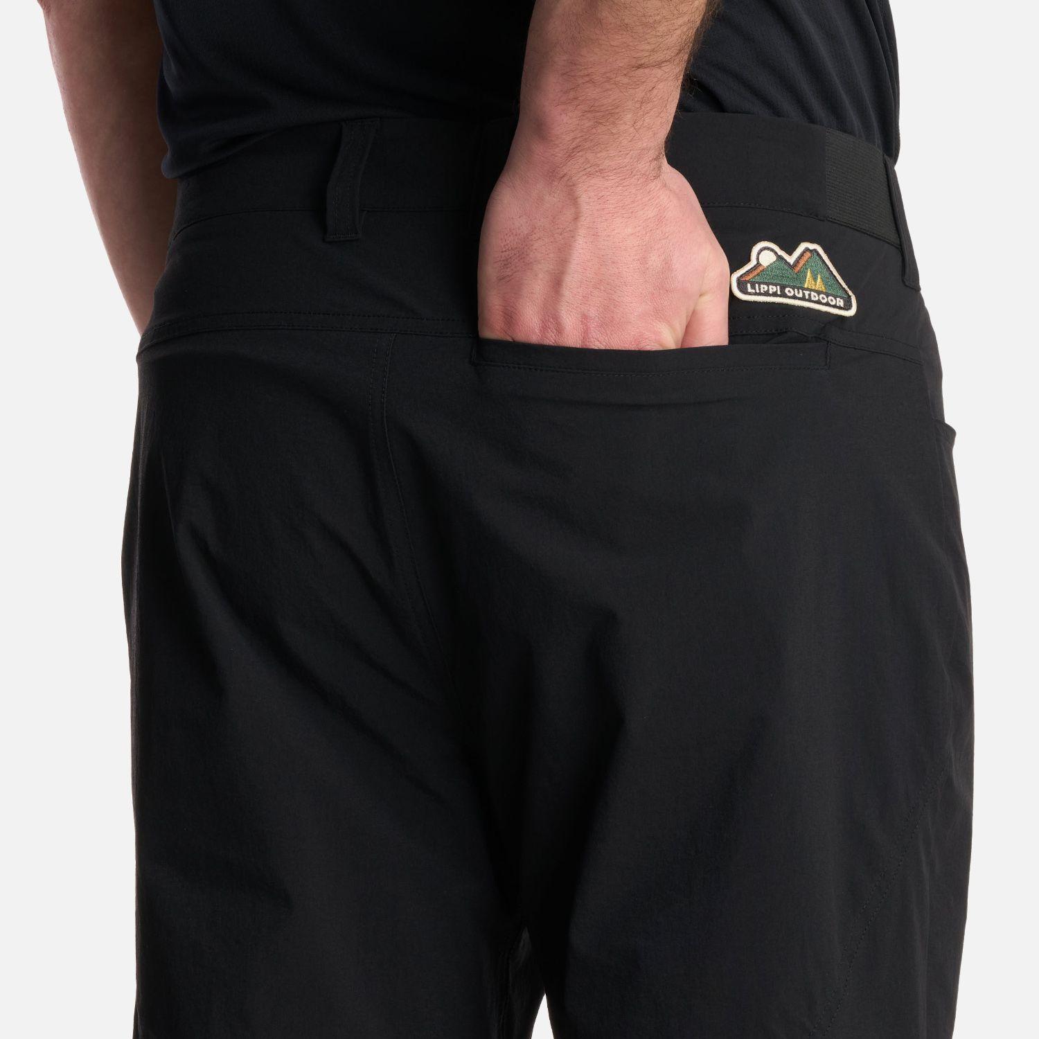Pantalón Hombre Lennox Q-Dry Mix-2 Pants Negro Lippi V25-6