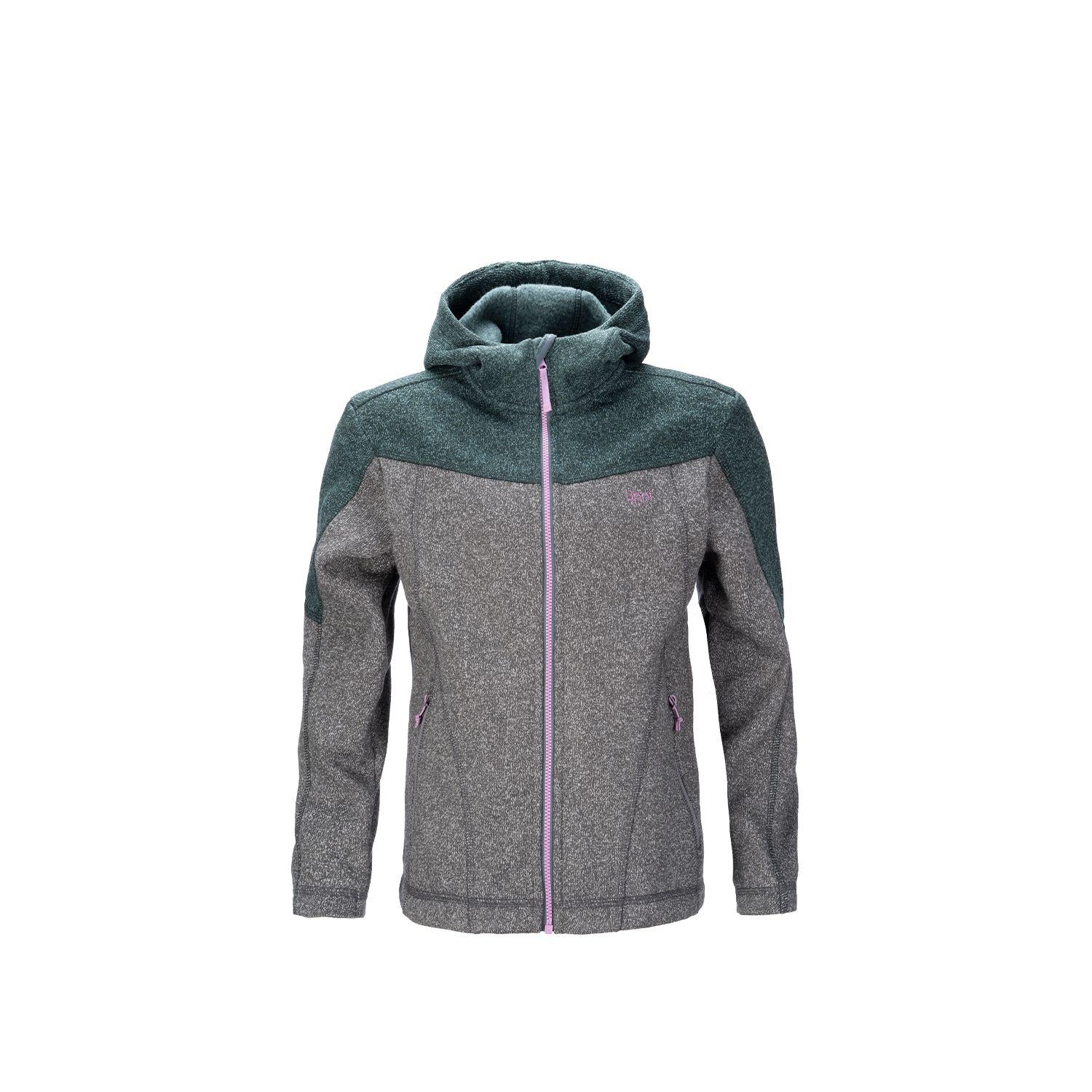 Chaqueta Niña Explorer Therm-Pro Hoody Jacket Melange Verde Grisaceo / Melange Gris Lippi-0