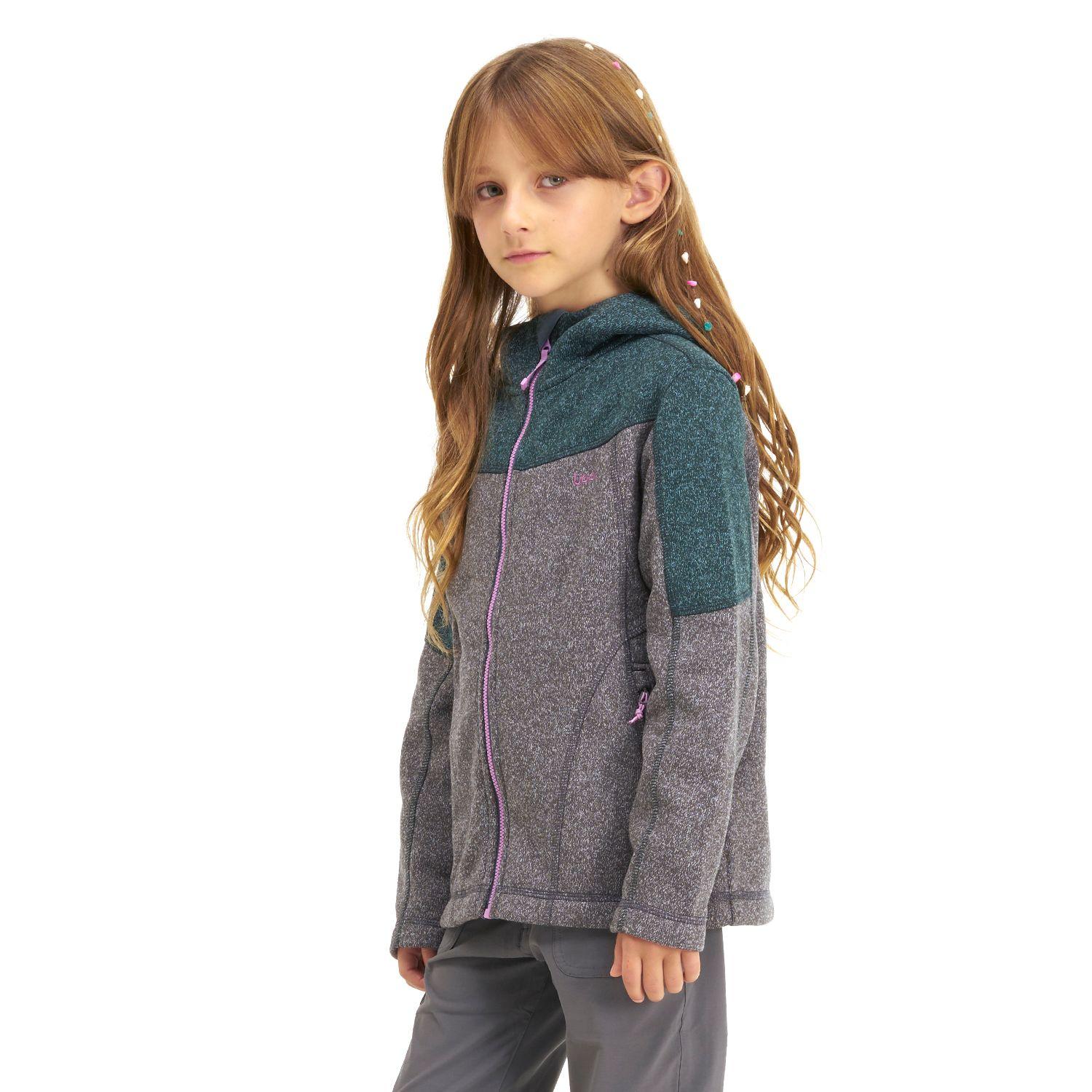 Chaqueta Niña Explorer Therm-Pro Hoody Jacket Melange Verde Grisaceo / Melange Gris Lippi-2