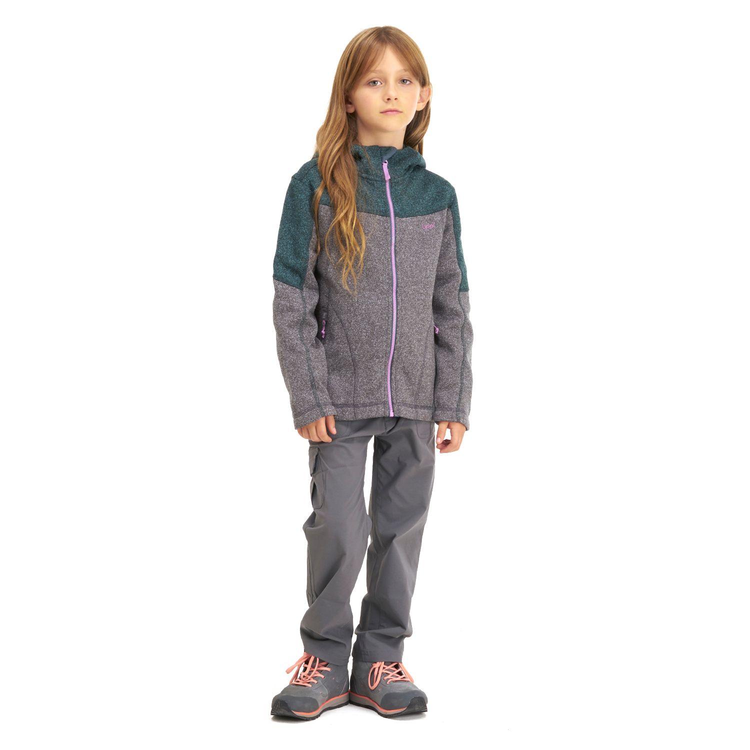 Chaqueta Niña Explorer Therm-Pro Hoody Jacket Melange Verde Grisaceo / Melange Gris Lippi-5