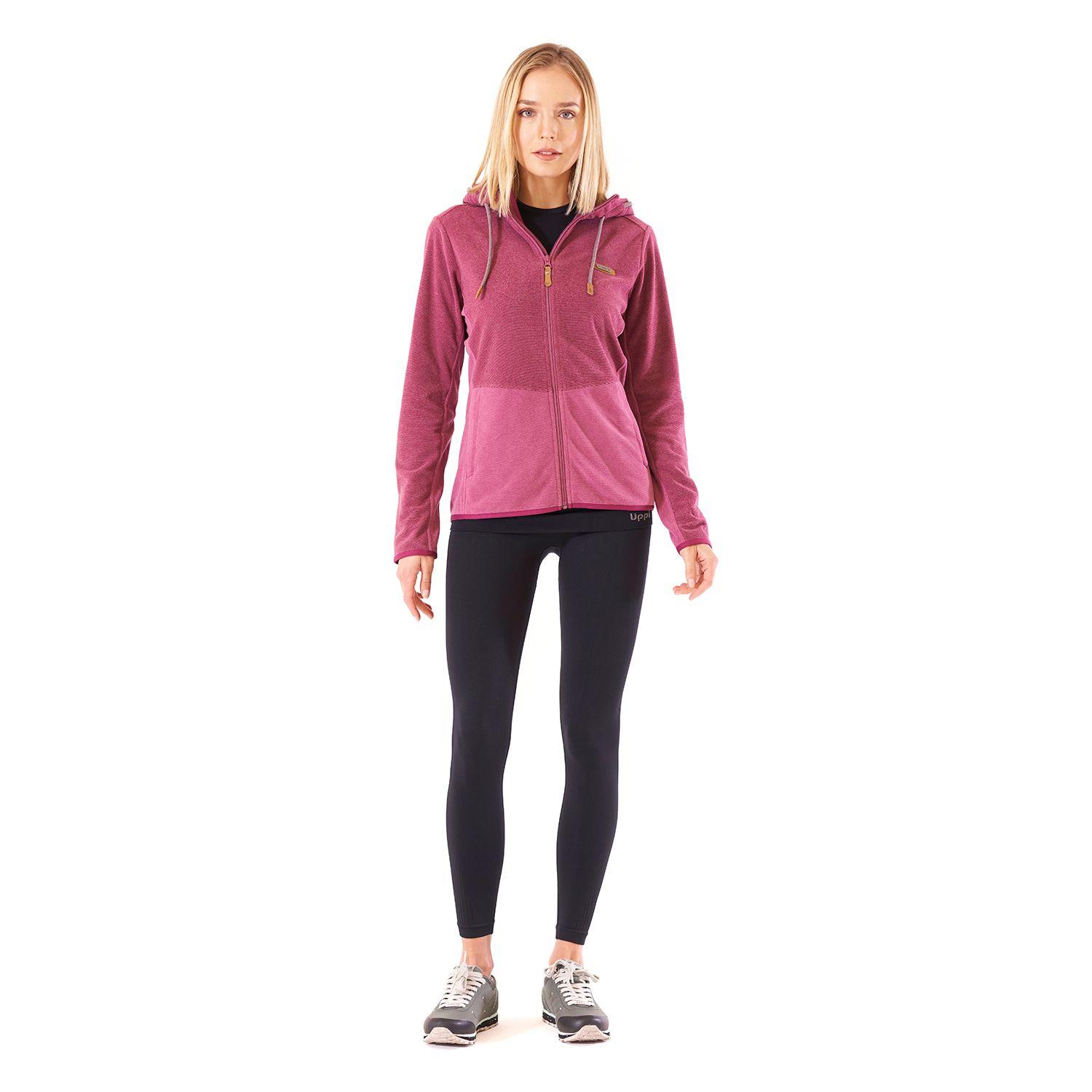 Poleron Mujer Stripes Nano-F Full Zip Hoody Frambuesa Lippi V21-7