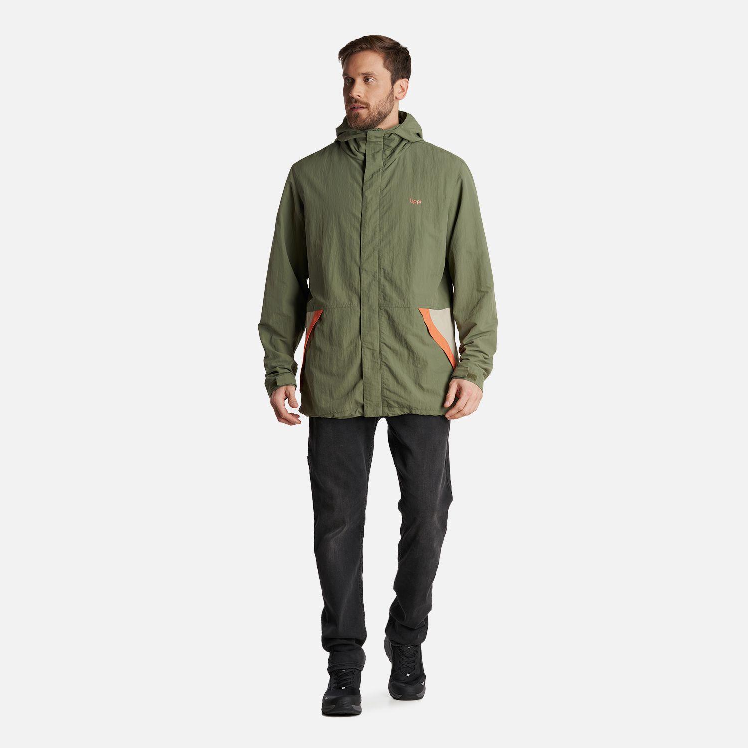 Chaqueta Hombre CityMe Windbraker Hoody Jacket Verde Musgo Lippi