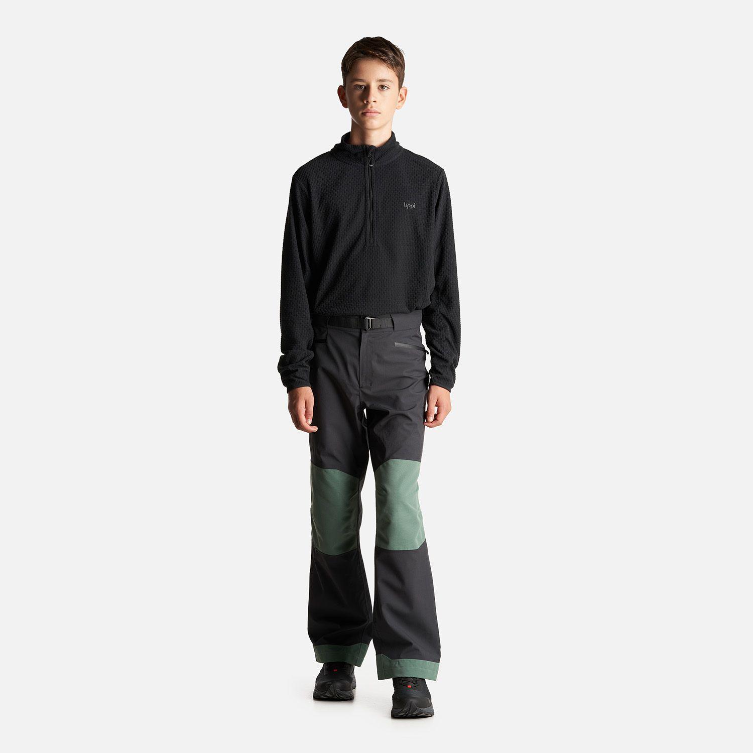 Pantalon Teen Boy Sierra Nevada B-Dry Light Pants Negro/Verde Botella Lippi-5