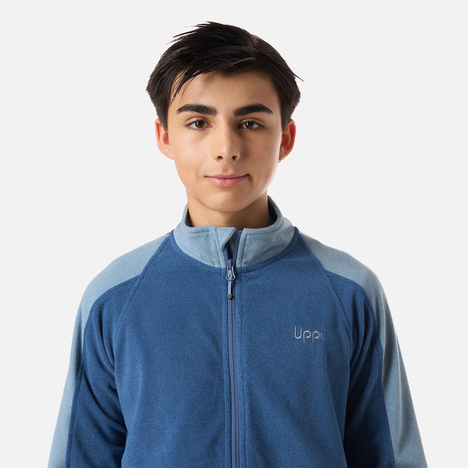 Polar Teen Boy Fireplace Full Zip Sweatshirt Azul oscuro Lippi V26-3