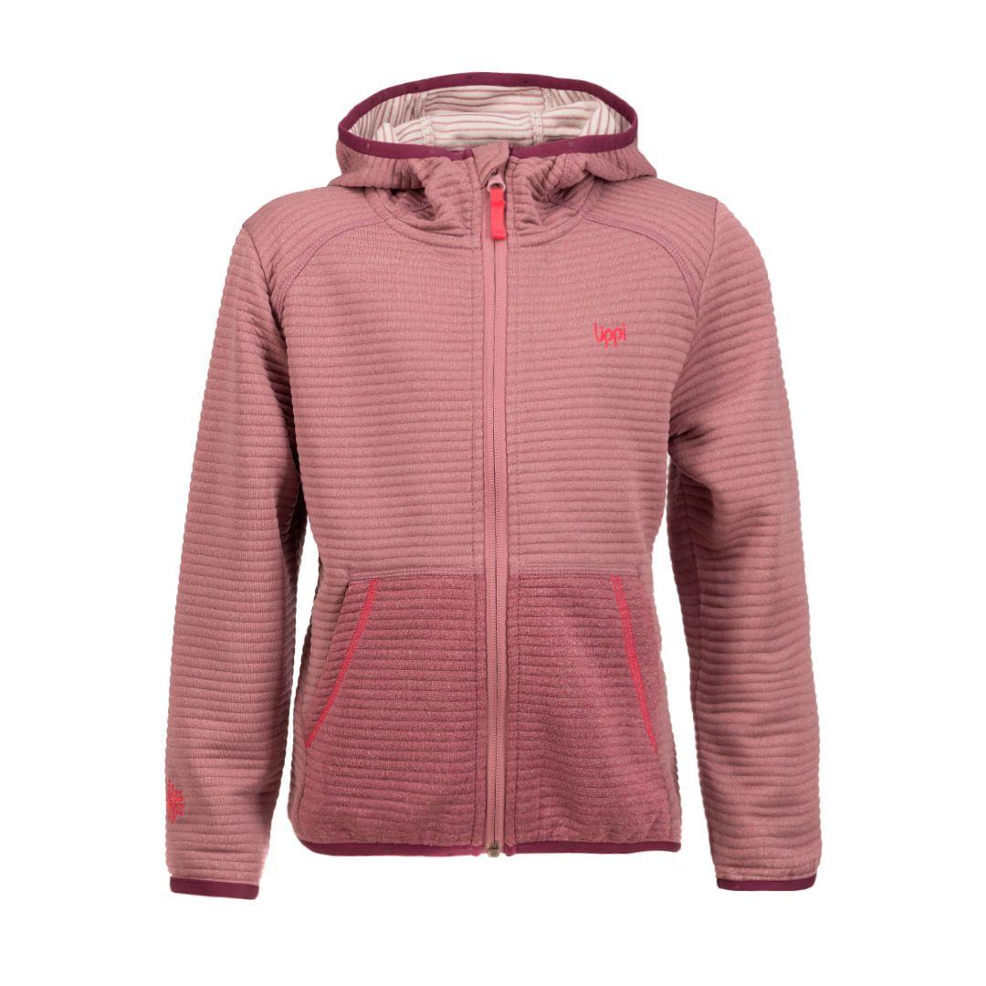 Chaqueta Niña Baffle Nano-F 1/4 Zip Melange Uva Lippi-0
