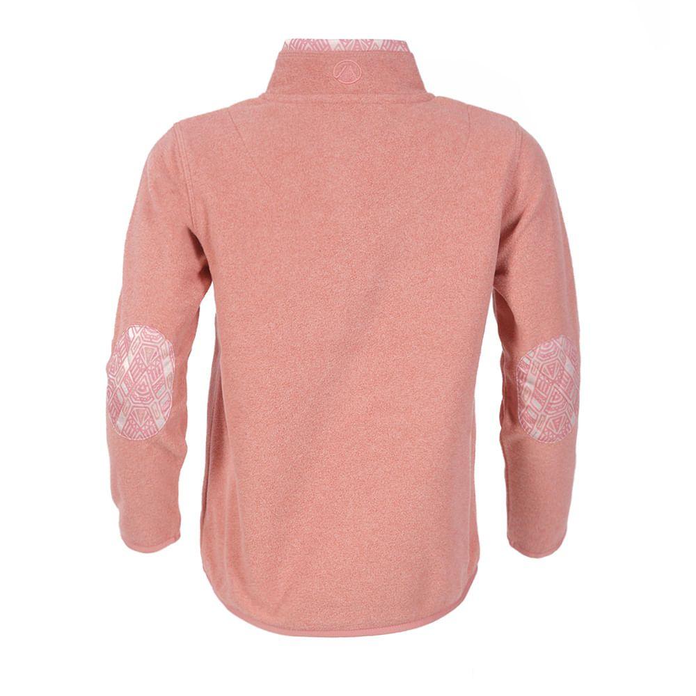 Poleron Niña Route Therm-Pro Pullover Salmon Oscuro Lippi 18-1