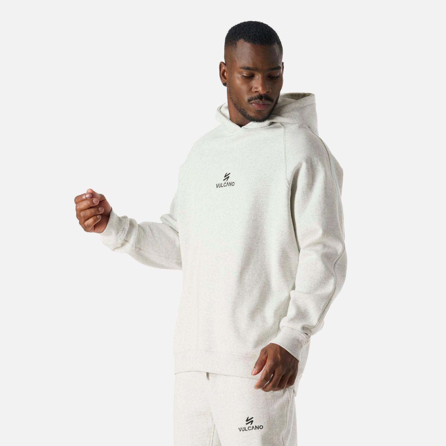 Polerón Hombre Cool Down Hoody Gris Claro Vulcano-1