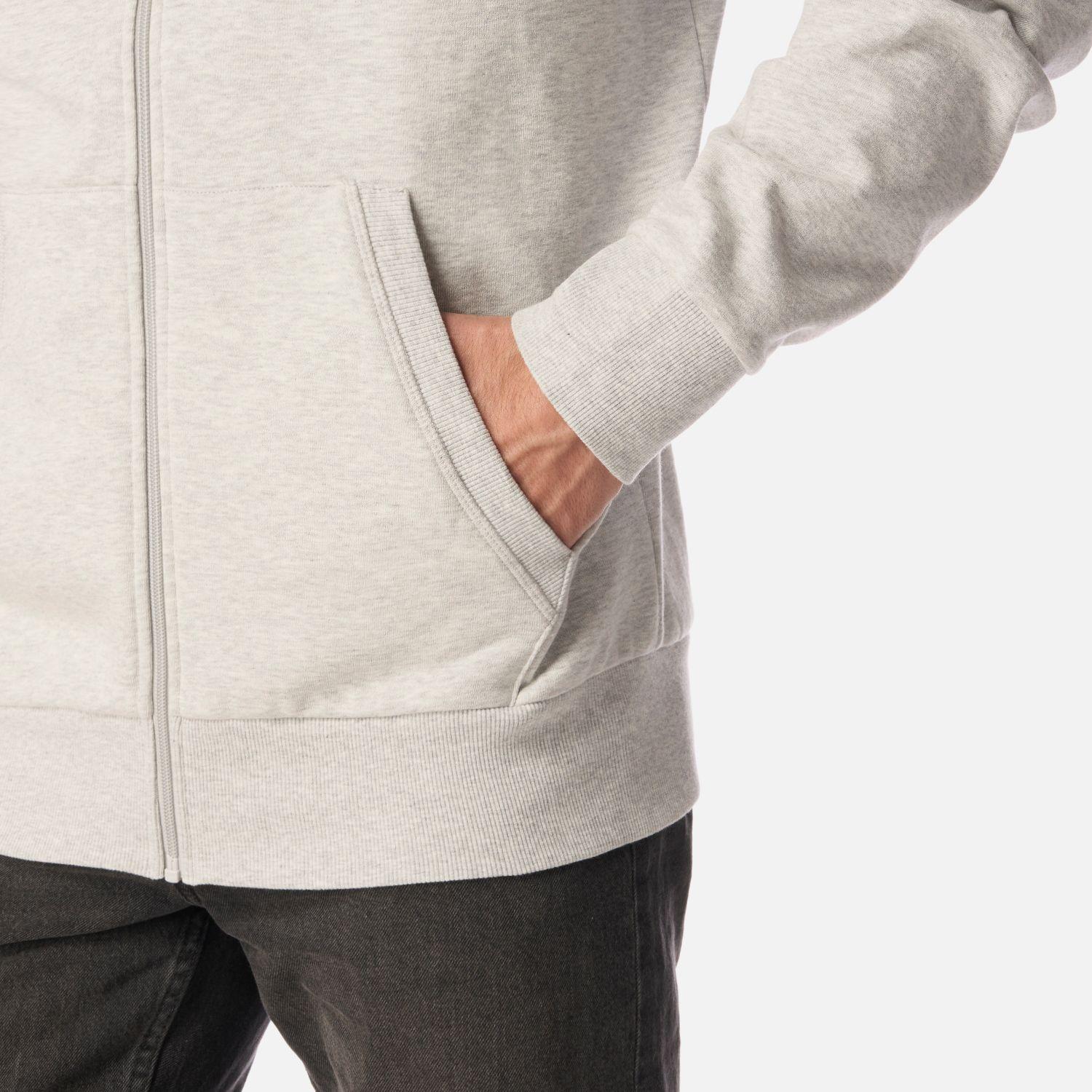 Polerón Hombre Ulmo Full Zip Hoody Sweatshirt Gris Claro Melange Lippi-4