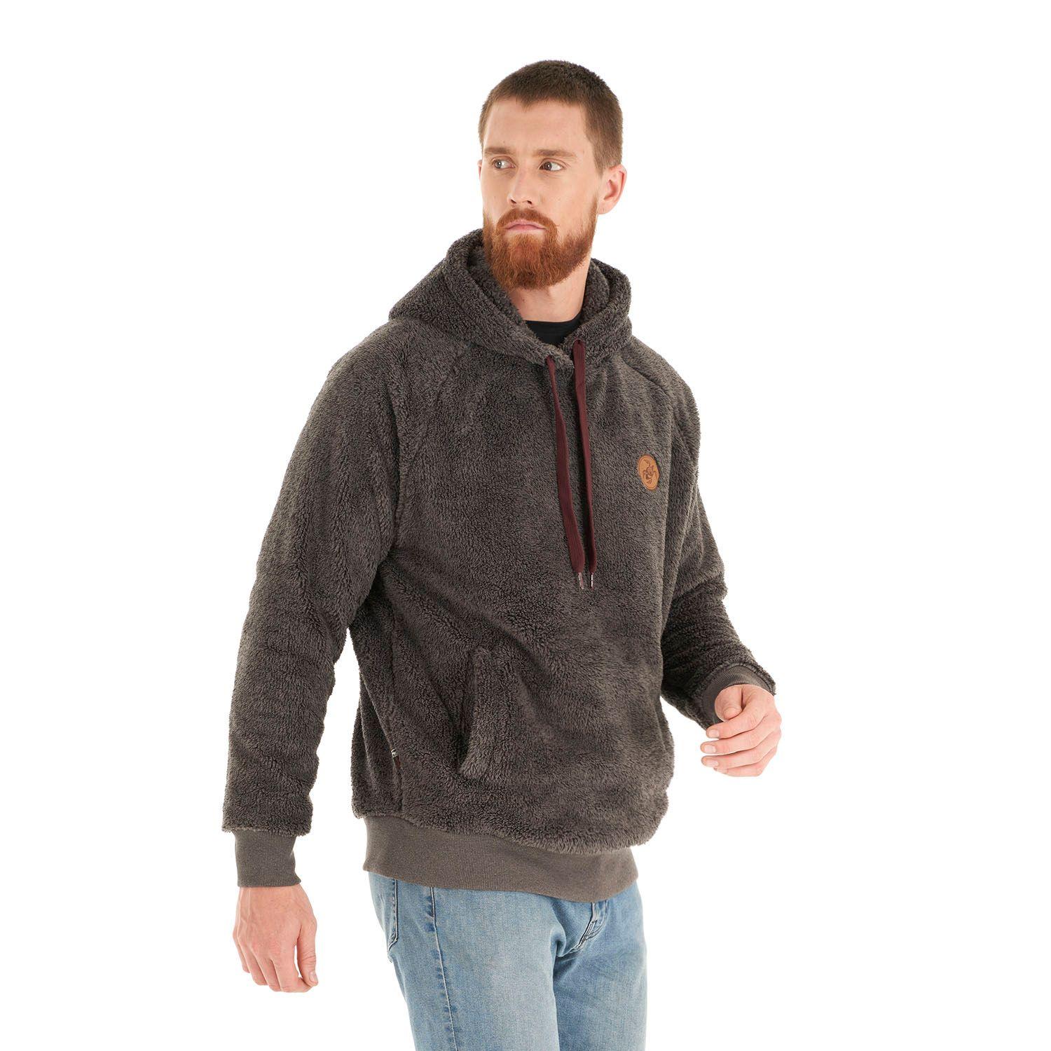 Poleron Hombre Cangur-oso Negro Haka Honu V21-2