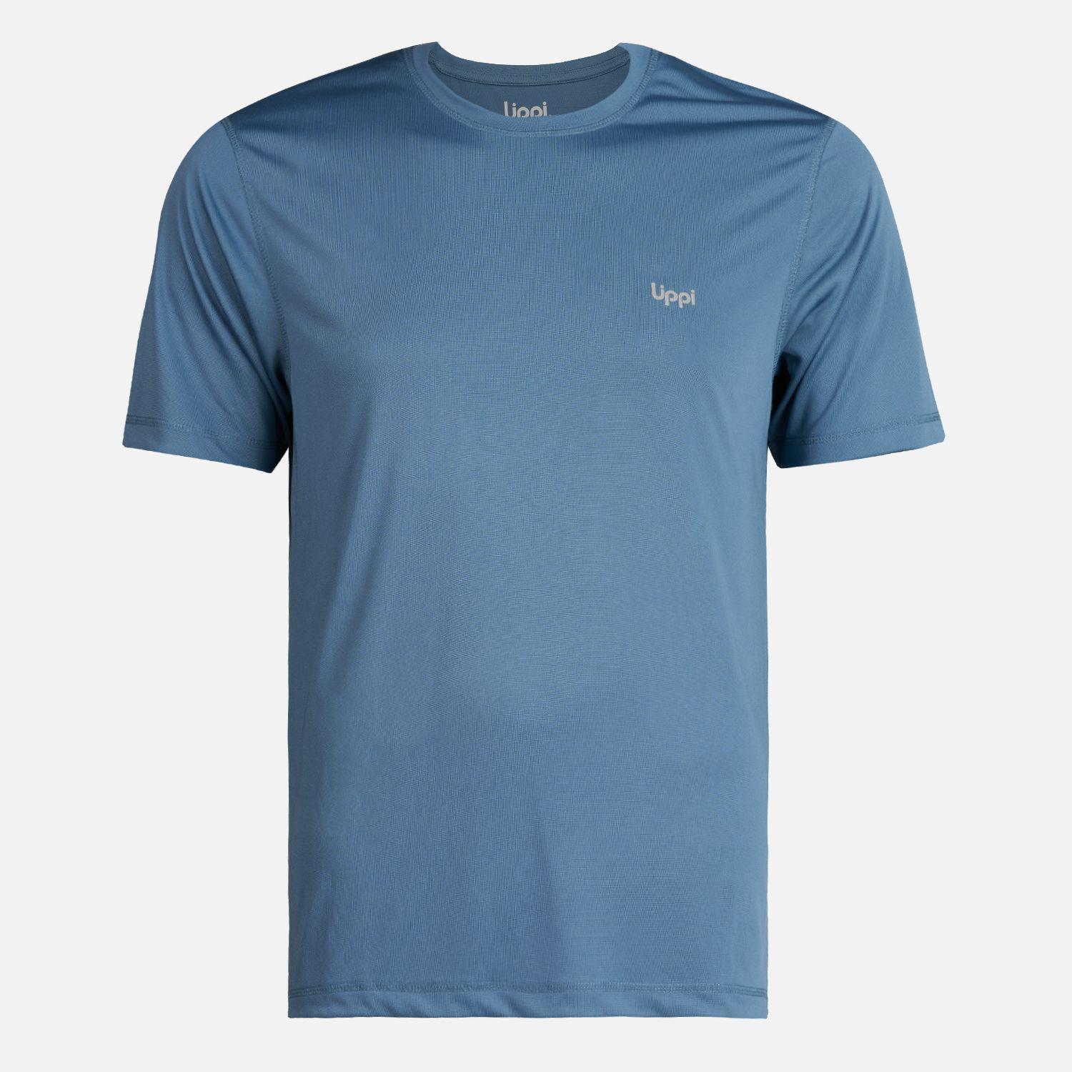 Polera Hombre Core Q-Dry T-Shirt Azul Piedra Lippi I23-0