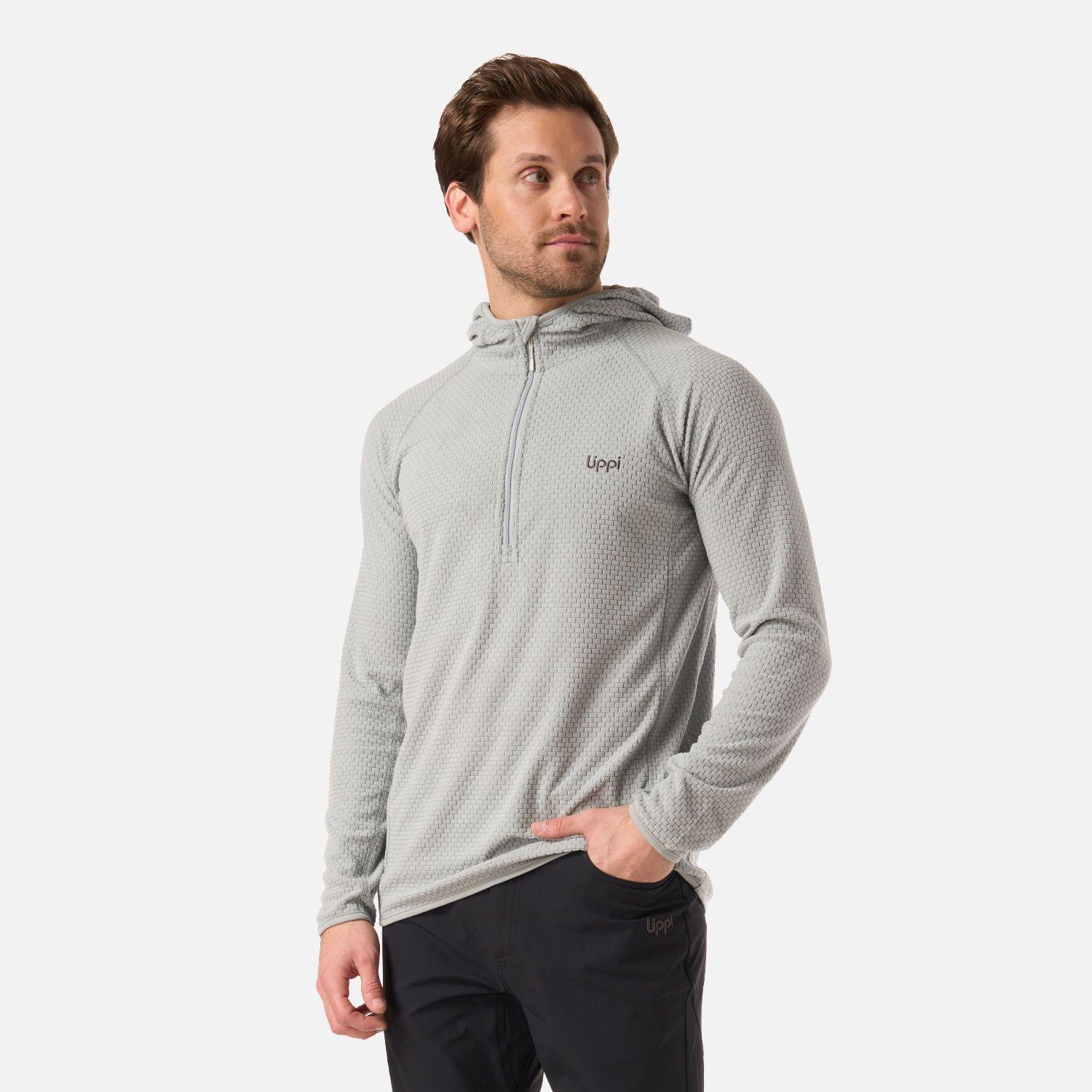 Polerón Hombre Jacaranda Nano-F 1/4 Zip Hoody Gris Lippi V26-1