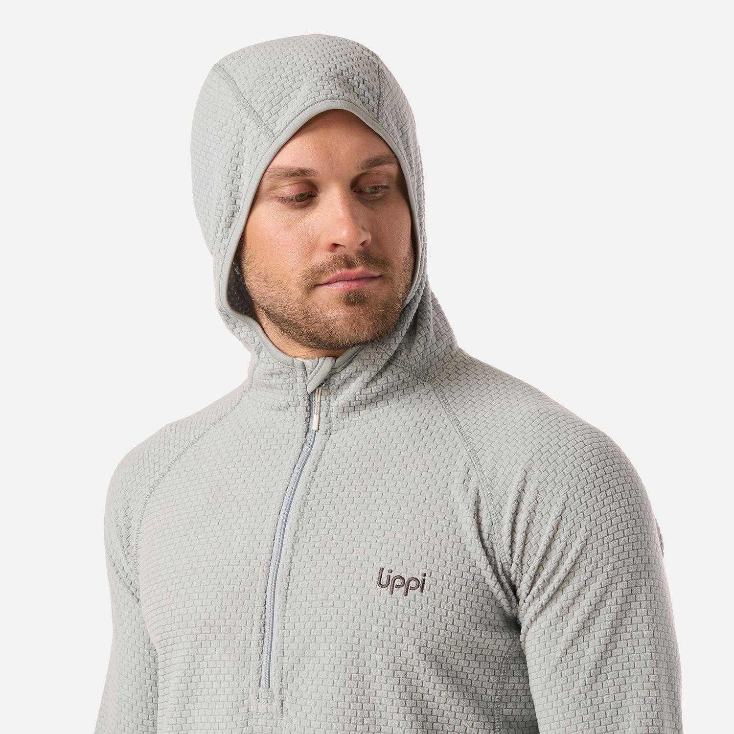 Polerón Hombre Jacaranda Nano-F 1/4 Zip Hoody Gris Lippi V26-3