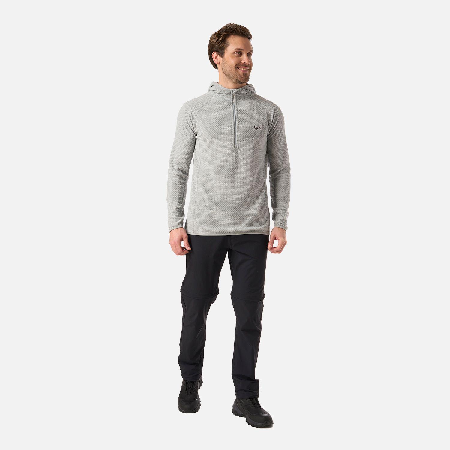 Polerón Hombre Jacaranda Nano-F 1/4 Zip Hoody Gris Lippi V26-4