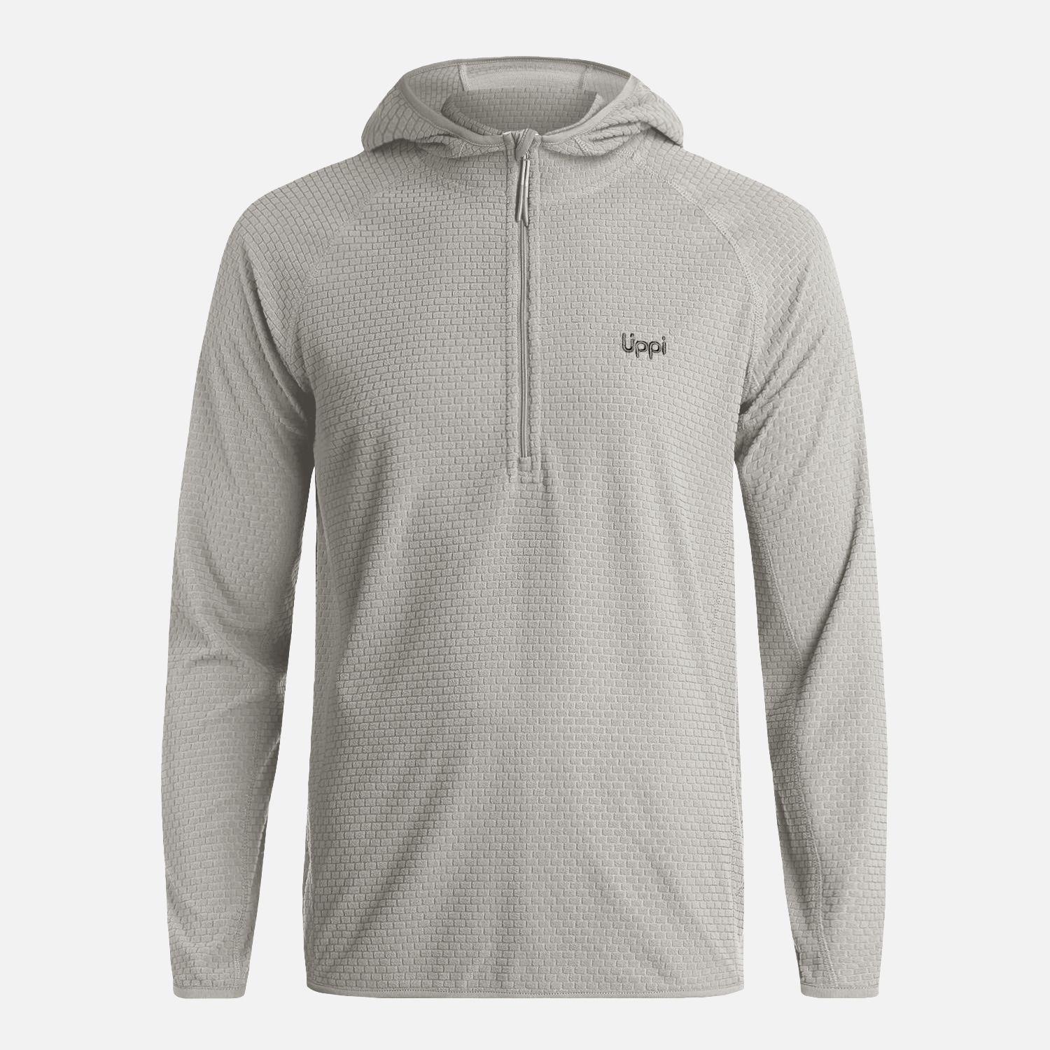 Polerón Hombre Jacaranda Nano-F 1/4 Zip Hoody Gris Lippi V26-5
