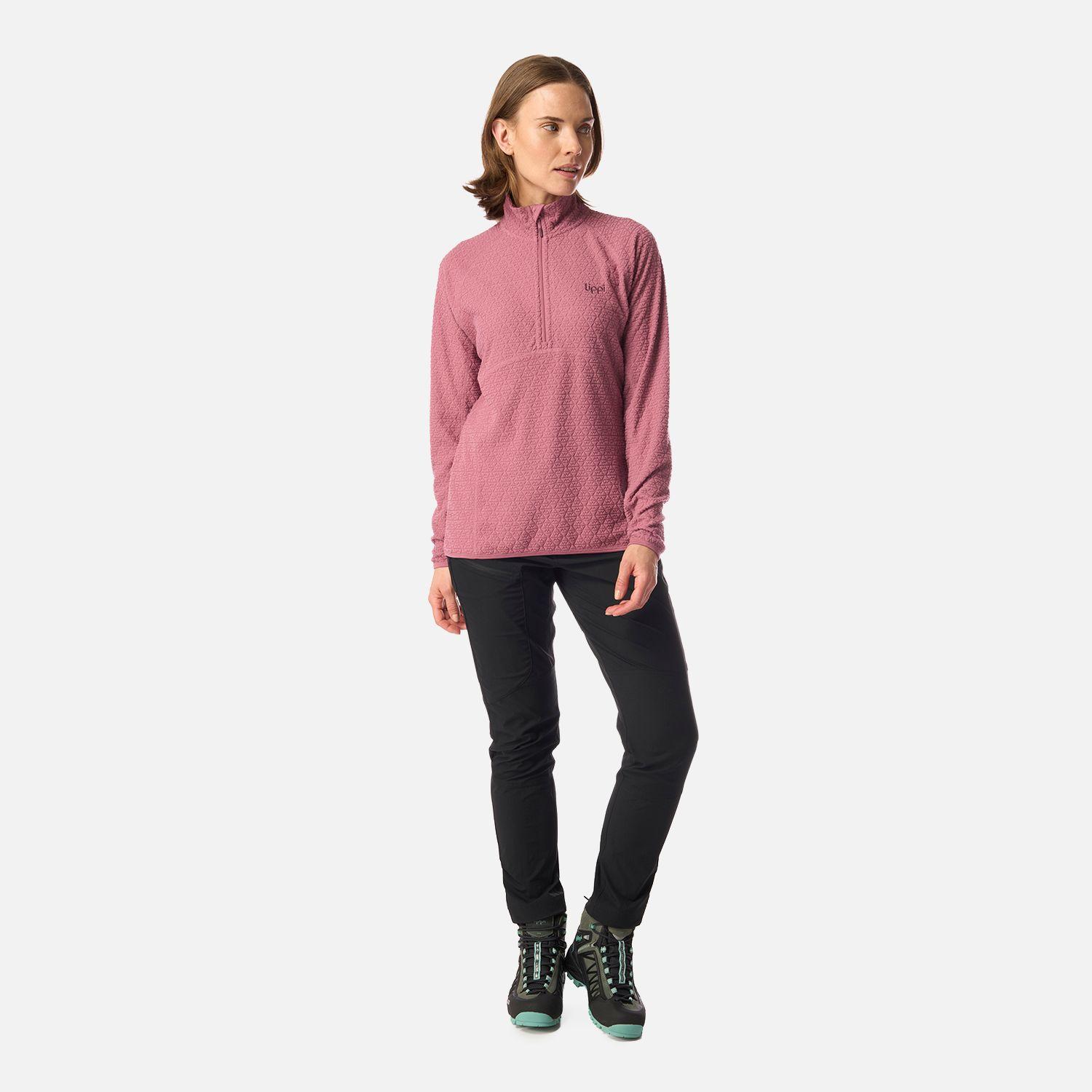 Polerón Mujer Jacaranda Nano-F 1/4 Zip Rosa Oscuro Lippi I26-4