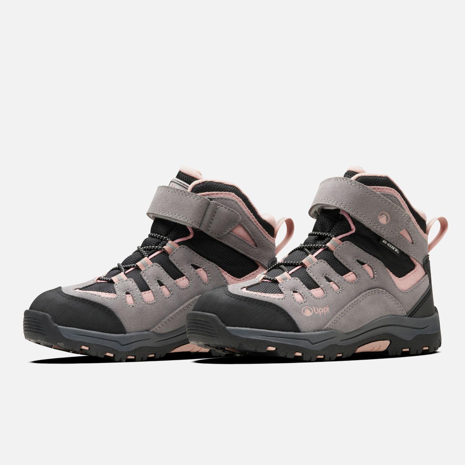 Botín Niña Puelo Cs Hi Velcro Gris / Damasco Lippi I25-2