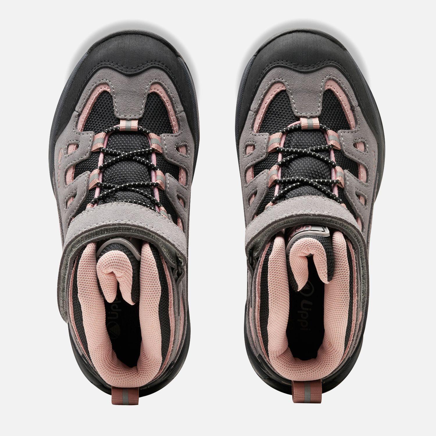Botín Niña Puelo Cs Hi Velcro Gris / Damasco Lippi I25-4