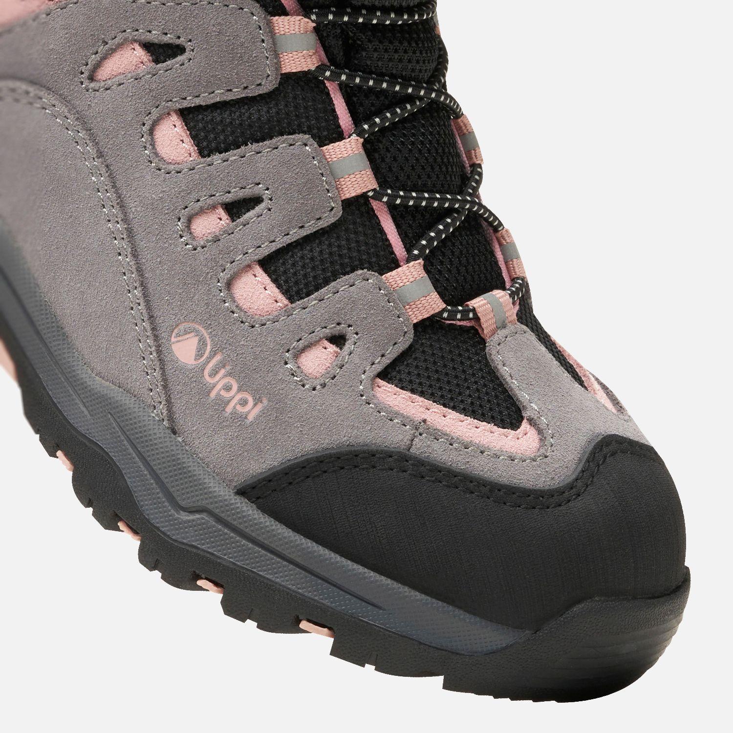 Botín Niña Puelo Cs Hi Velcro Gris / Damasco Lippi I25-6