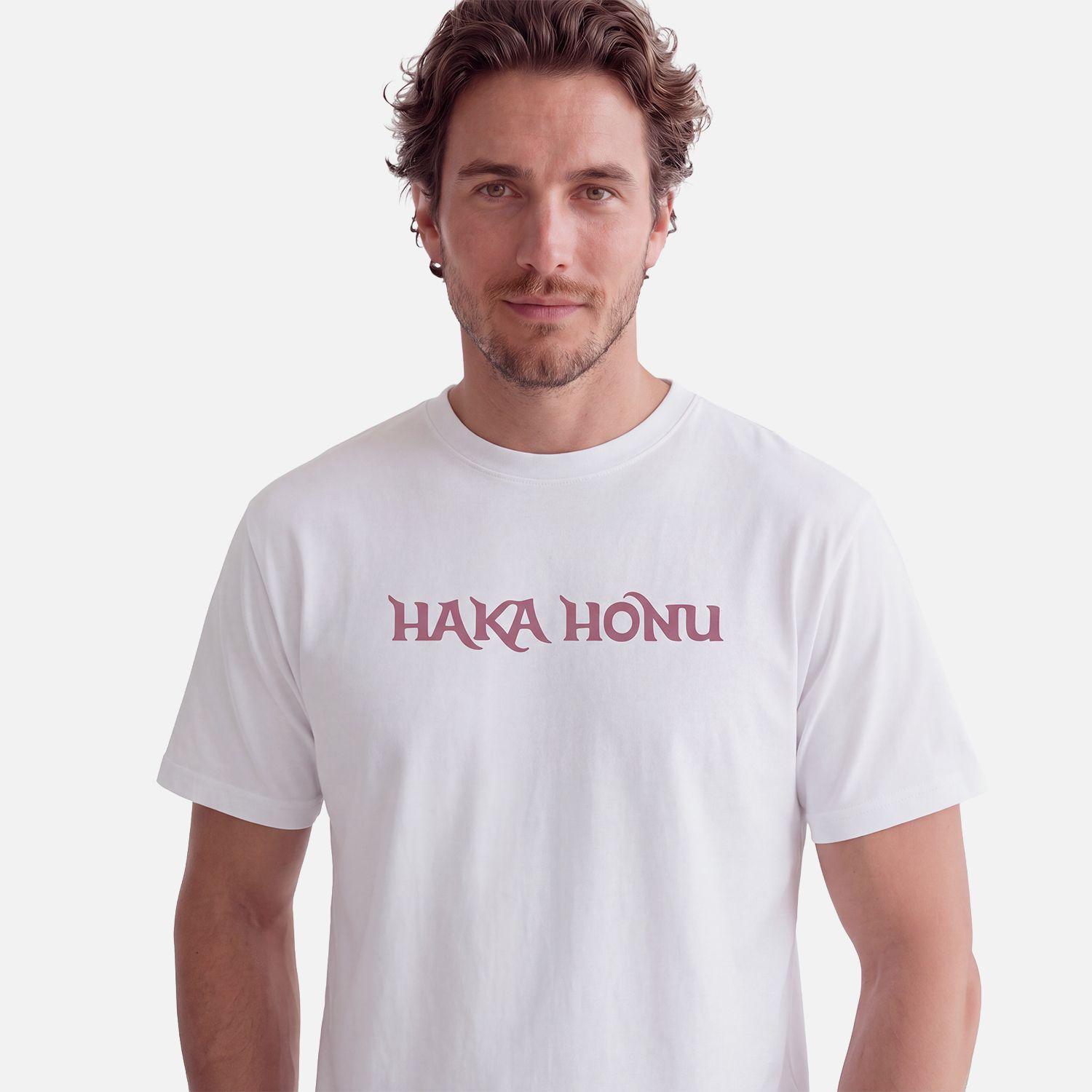 Polera Hombre Logo Blanco Haka Honu V27-1