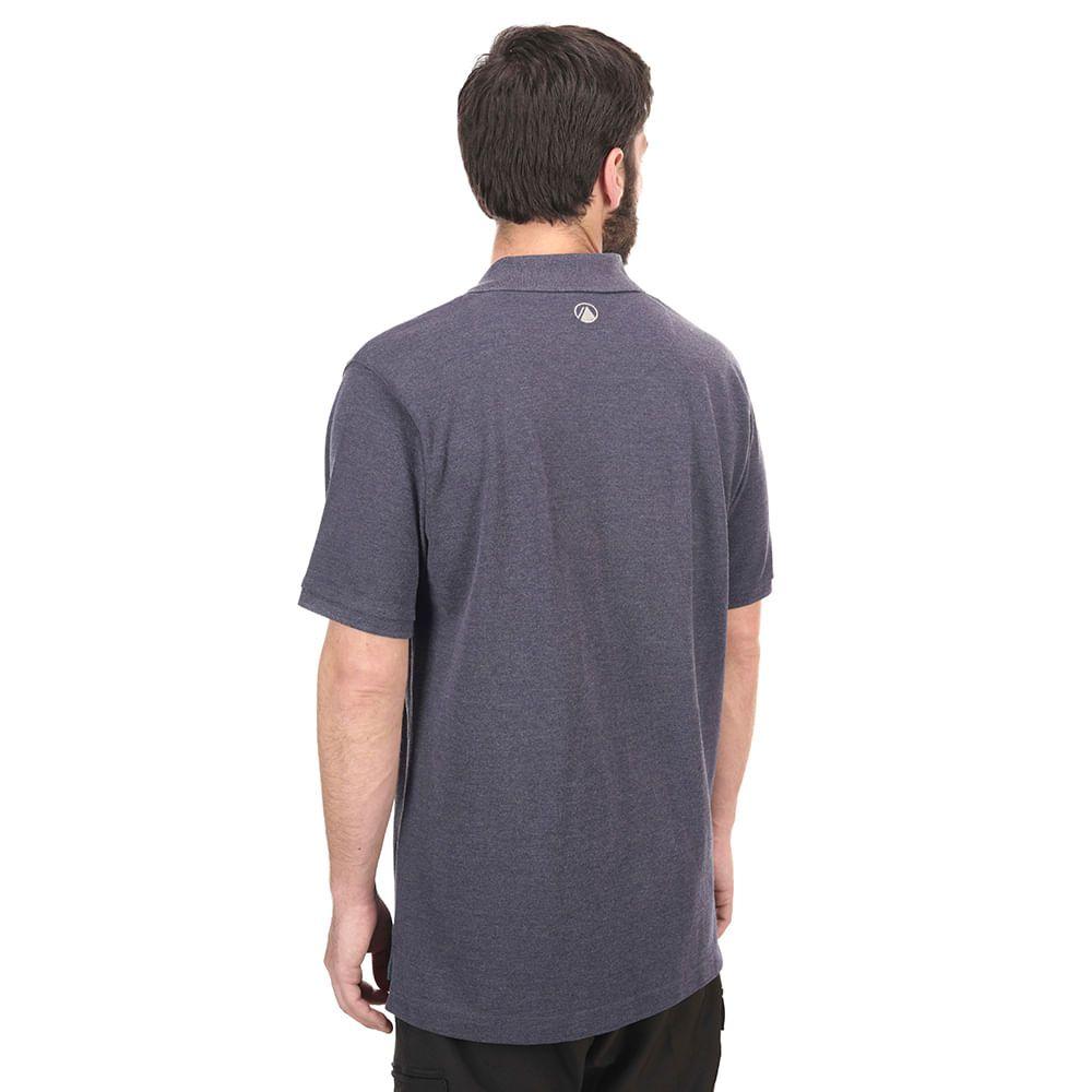 Polera Hombre First Class Elastic Polo Melange Verde Oscuro Lippi-3