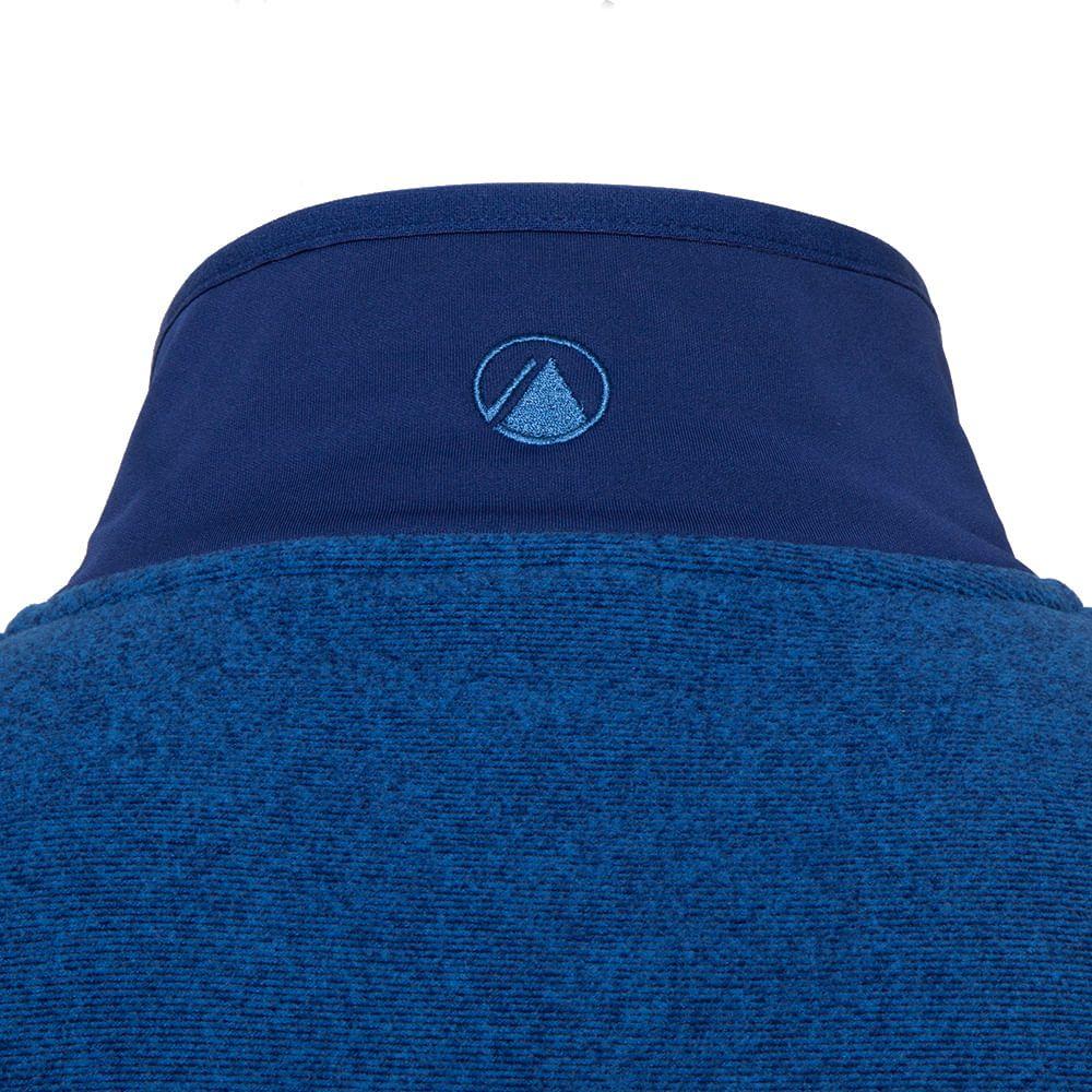 Poleron Hombre Stripes Nano-F 14 Zip Azul Oscuro / Azul Lippi V-3