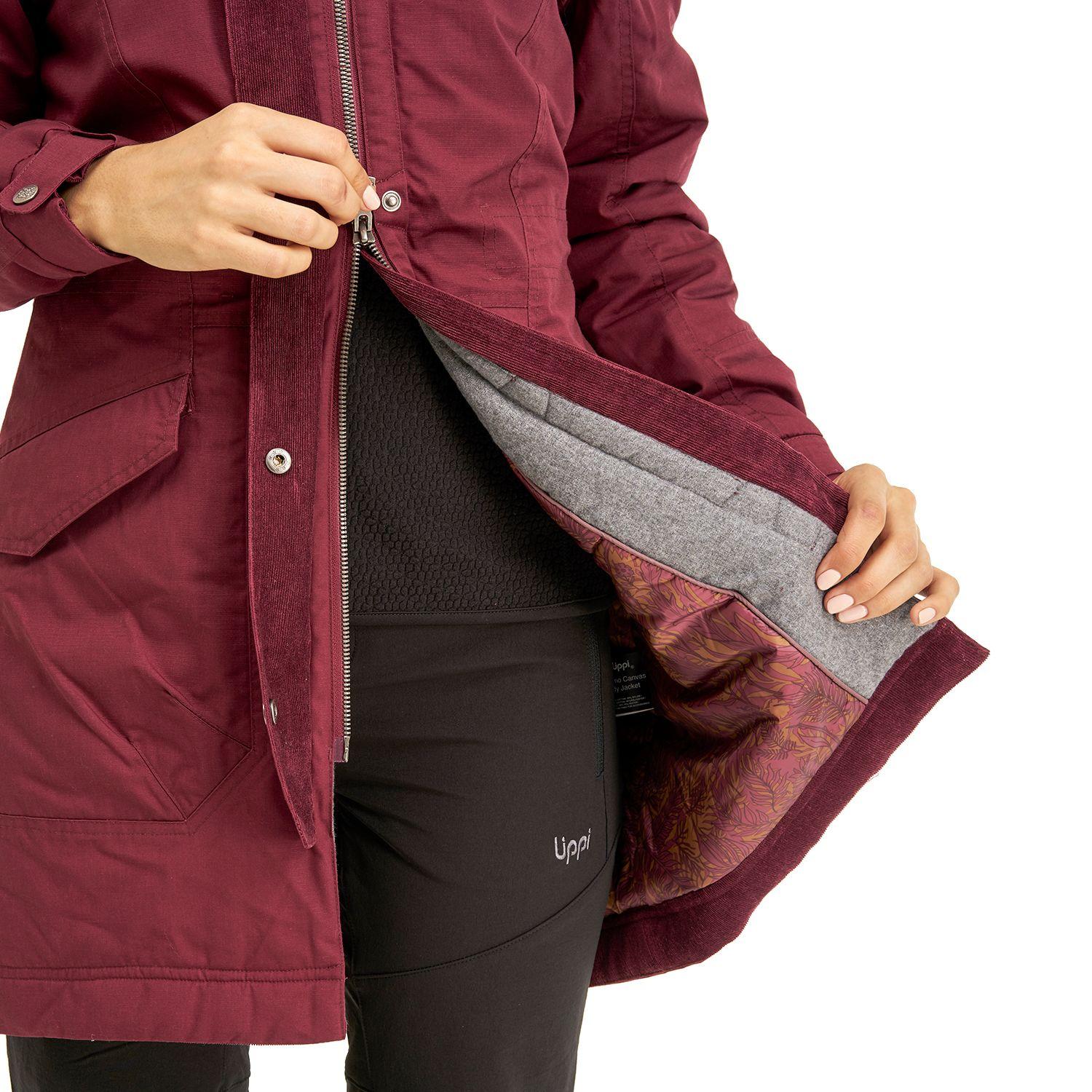 Chaqueta Mujer Peumo Canvas Hoody Jacket Vino Lippi V20-5