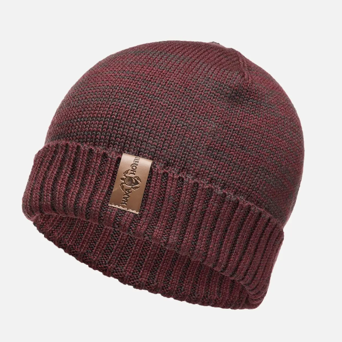 Gorro Unisex Faro Merino Wool Burdeo Haka Honu-0