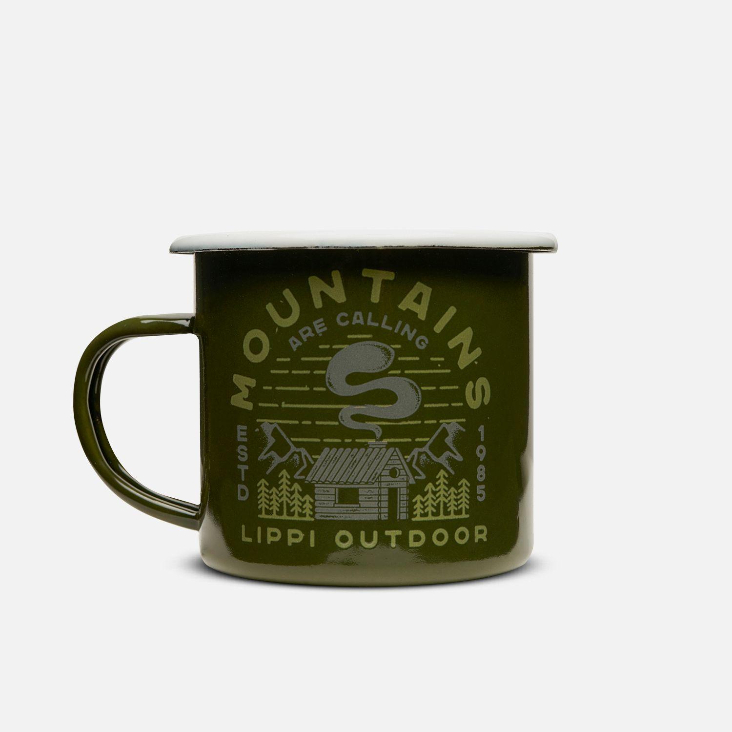 Tazón Unisex Mountain Vintage Mug Verde Lippi-0