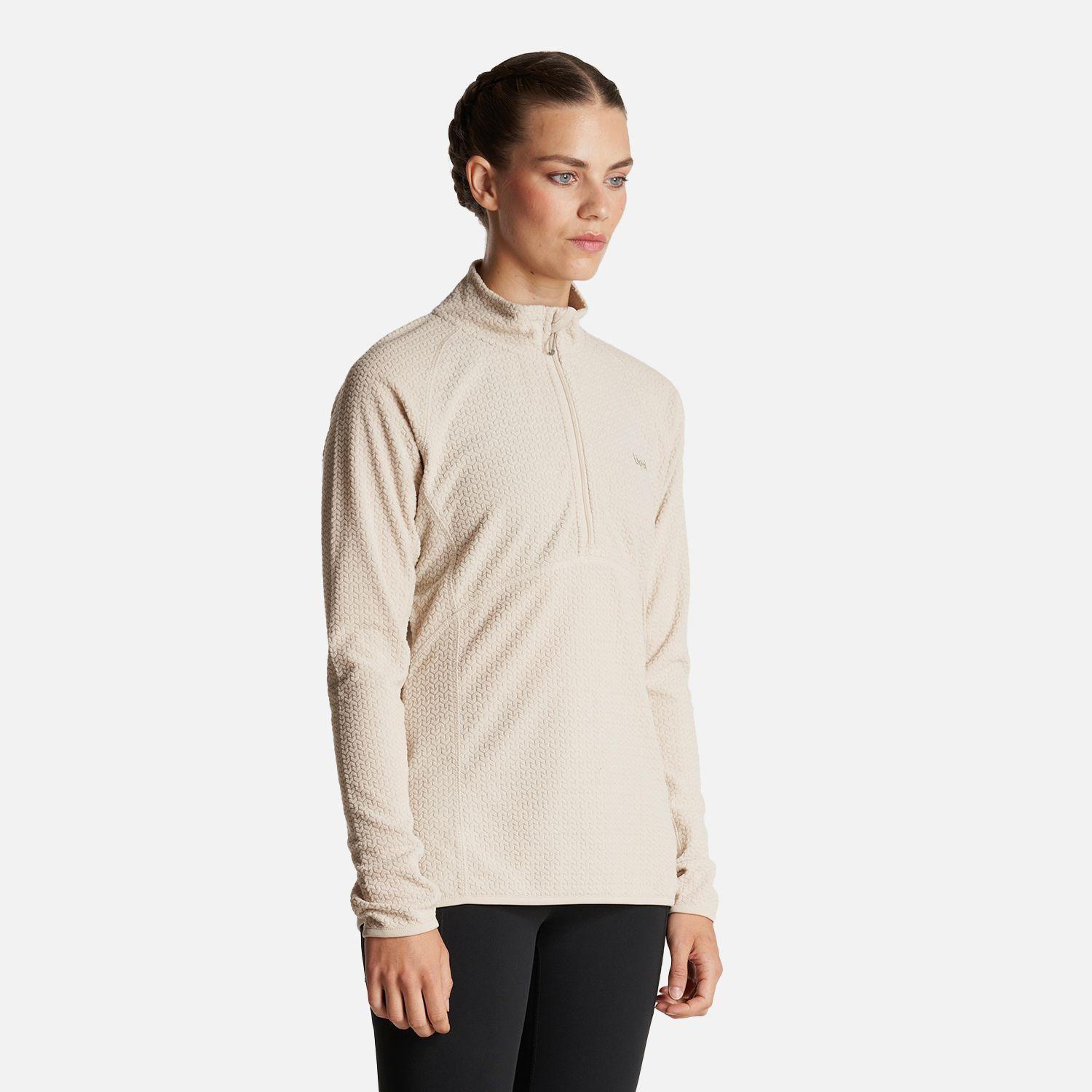 Poleron Mujer Jacaranda Nano-F 14 Zip Crema Lippi-2