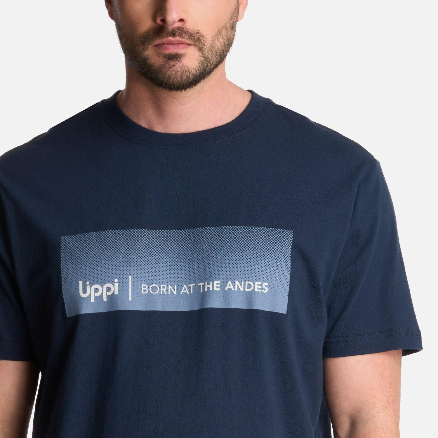 Polera Hombre Logo Lippi FrontPrint TShirt Azul Marino Lippi-3