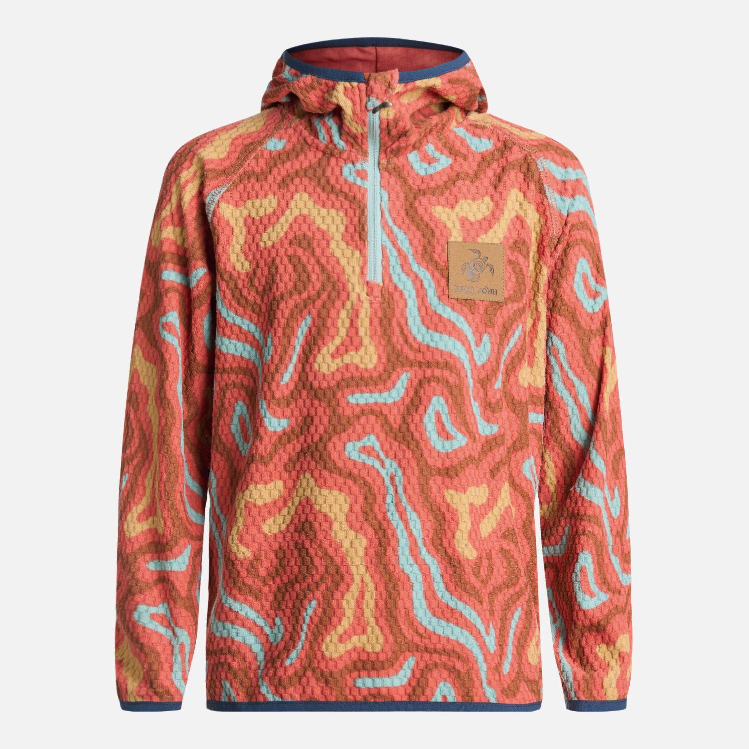 Polerón Niña Taina Poki Print Salmon Haka Honu V26-4