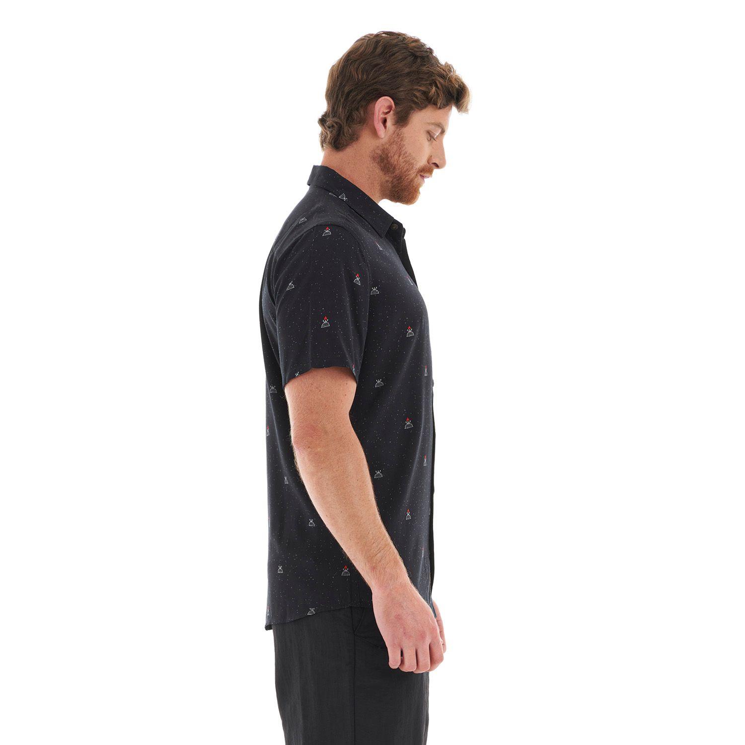 Camisa Hombre Camp Short Sleeve Shirt Print Marengo Lippi-3