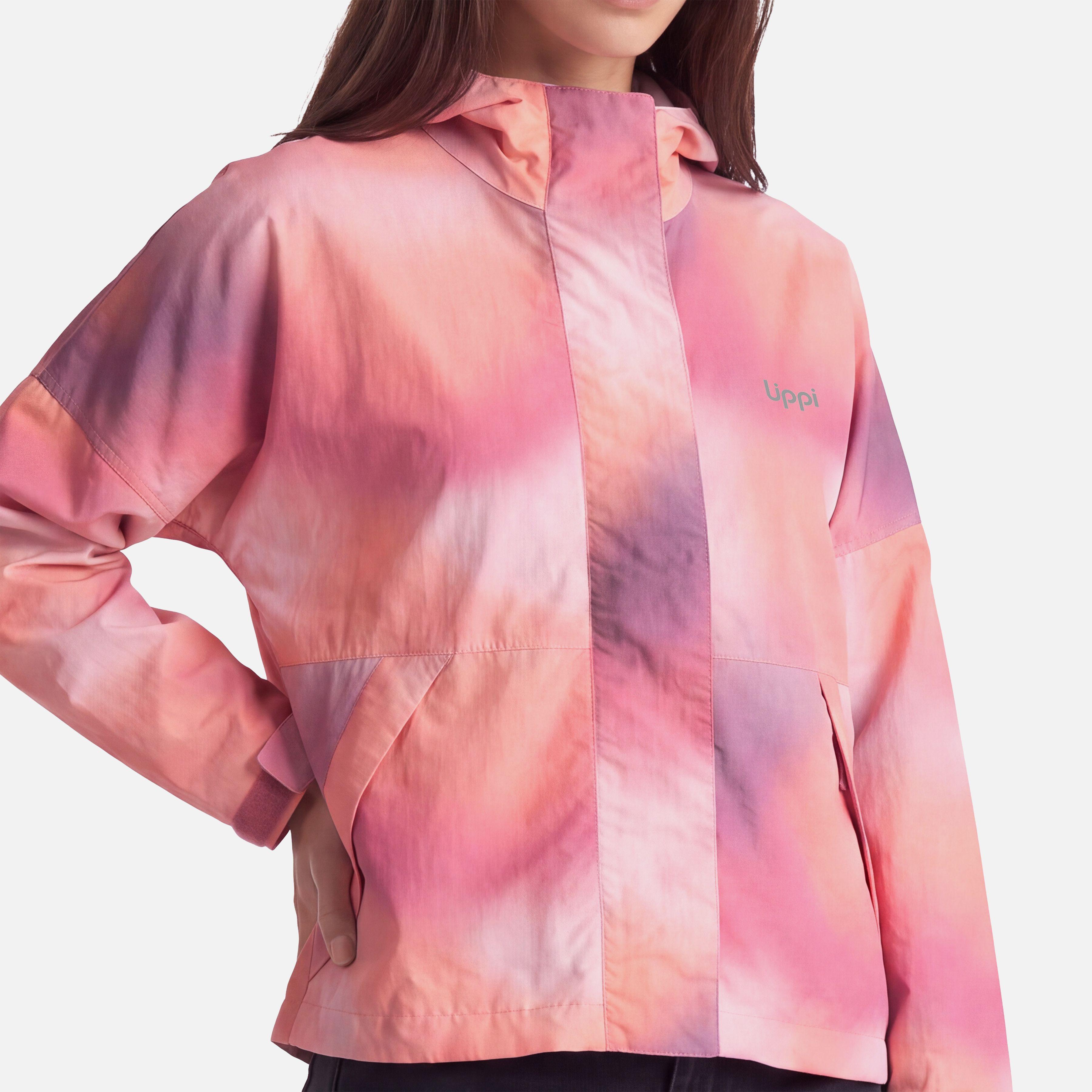 Chaqueta Mujer CityMe WindBreaker Hoody Jacket Print Rosa Oscuro Lippi V27-2
