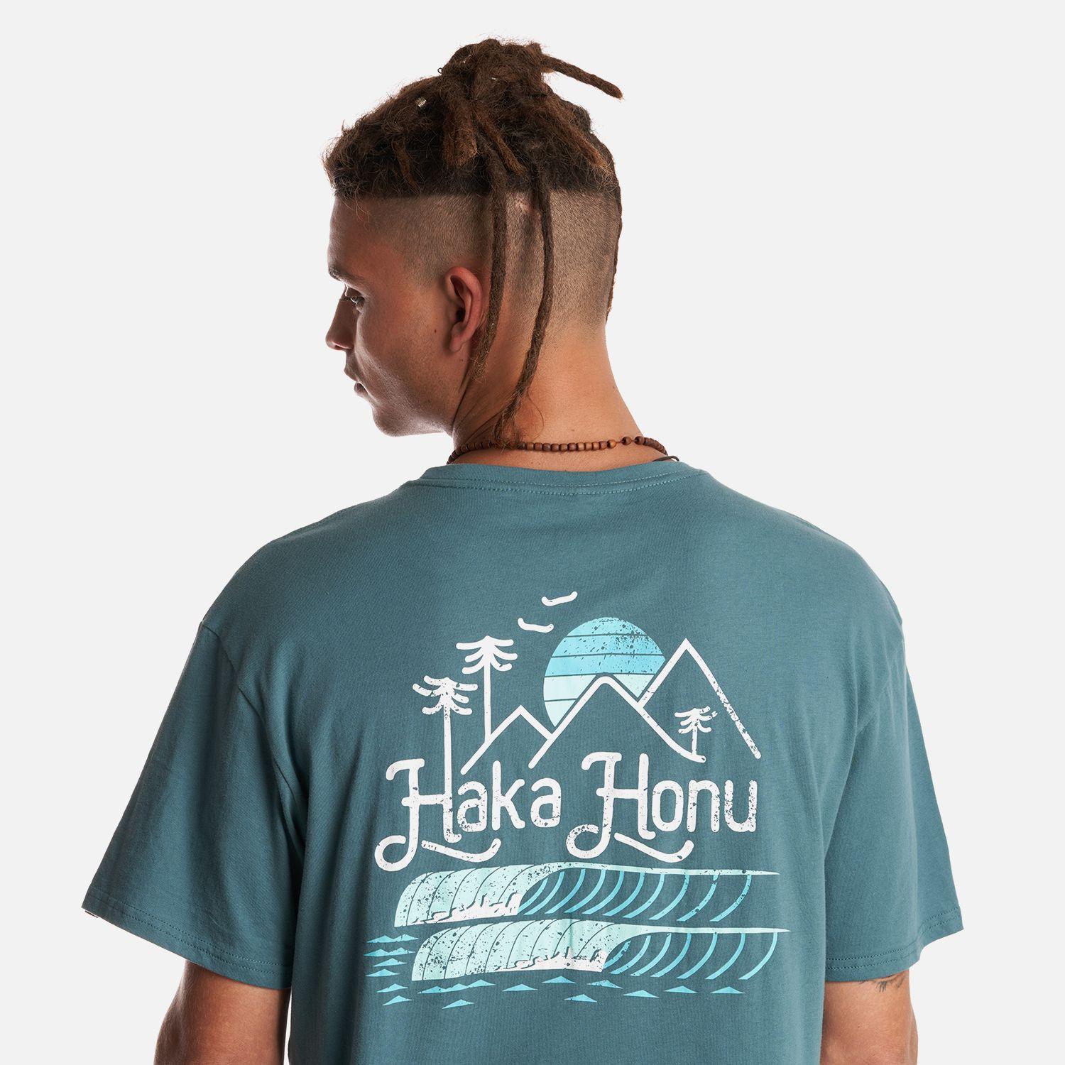 Polera Hombre Amanecer Verde Grisaceo Haka Honu-4