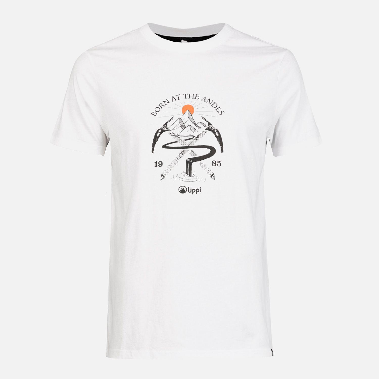 Polera Hombre Classic Piolet T-Shirt Blanco Lippi-0