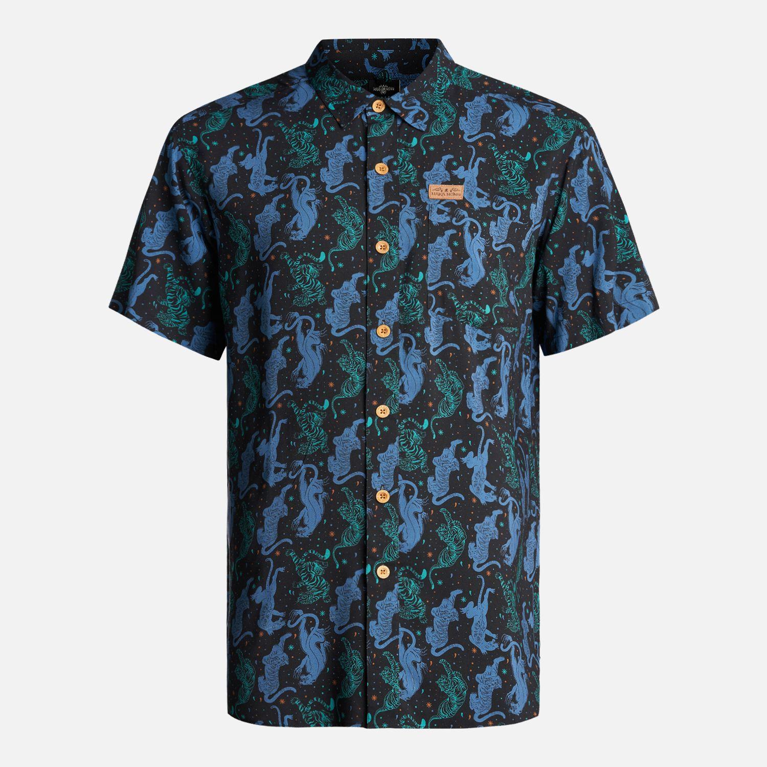 Camisa Hombre Anameizon Print Negro Haka Honu-0