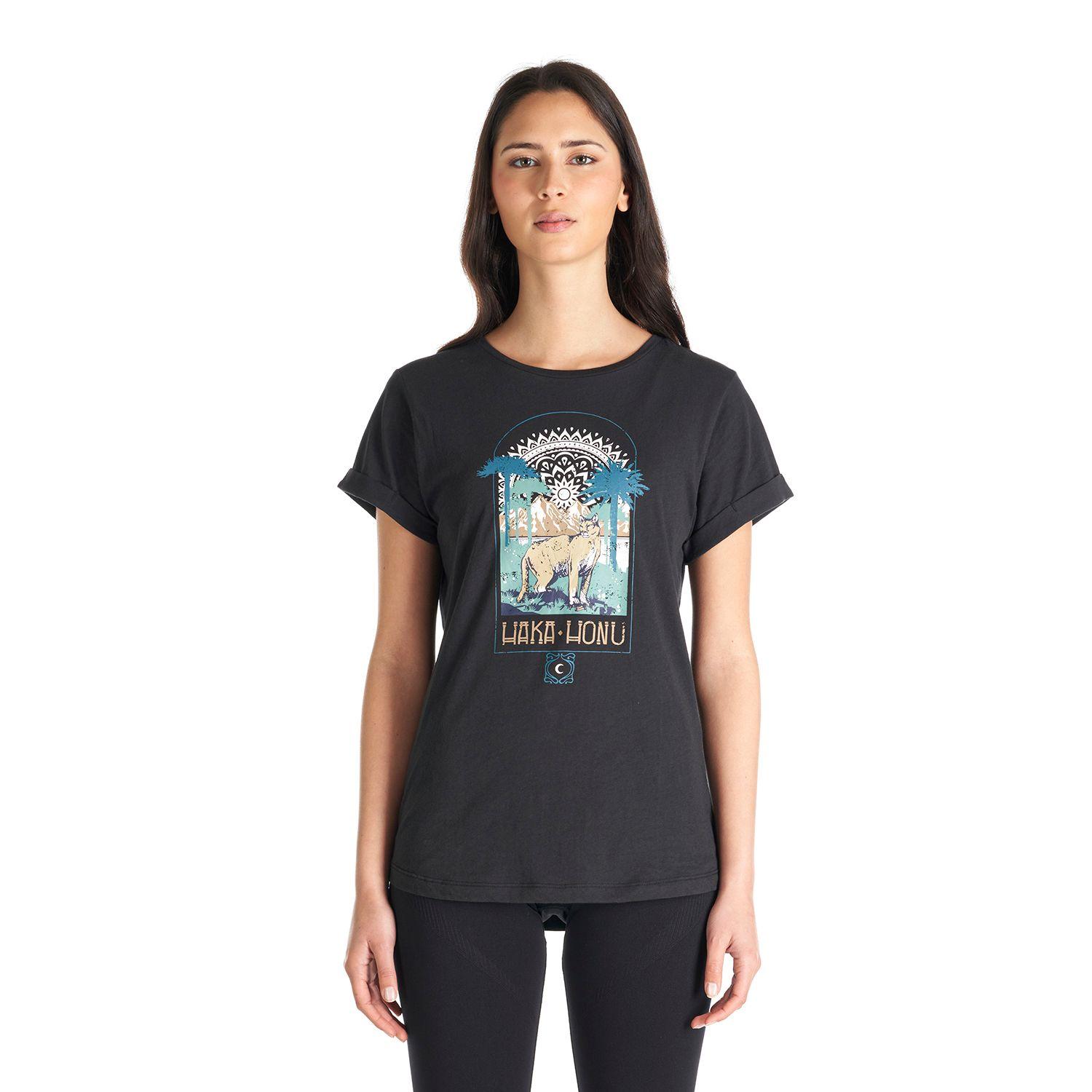 Polera Mujer Polo Negro Haka Honu V22-1
