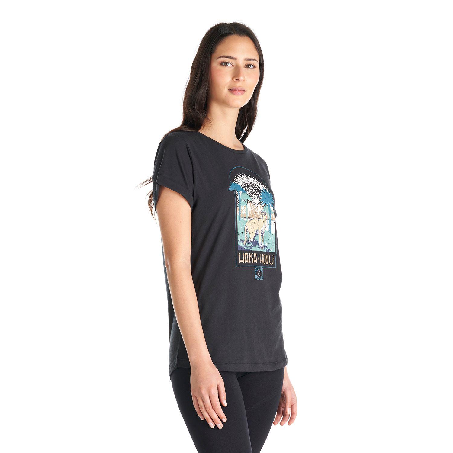 Polera Mujer Polo Negro Haka Honu V22-2