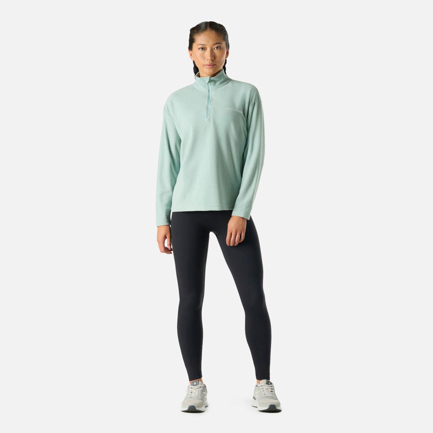 Polerón Mujer Cool Down 1/4 Zip Fleece Jade Vulcano-6