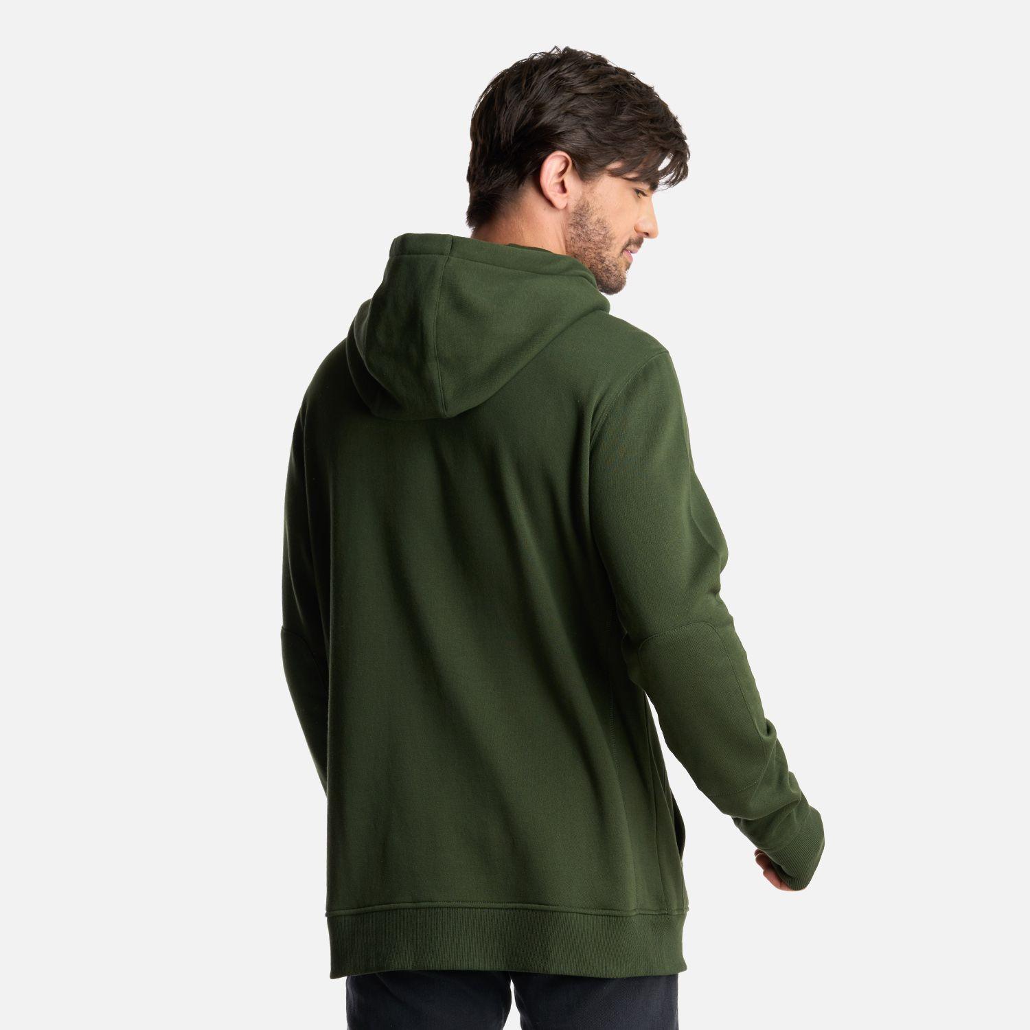 Poleron Hombre Ninja Verde Militar Haka Honu I24-4