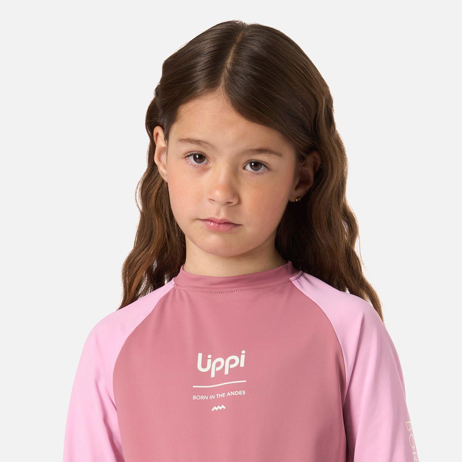 Polera Niña Sun Pro T-Shirt Rosa Oscuro Lippi V26-3