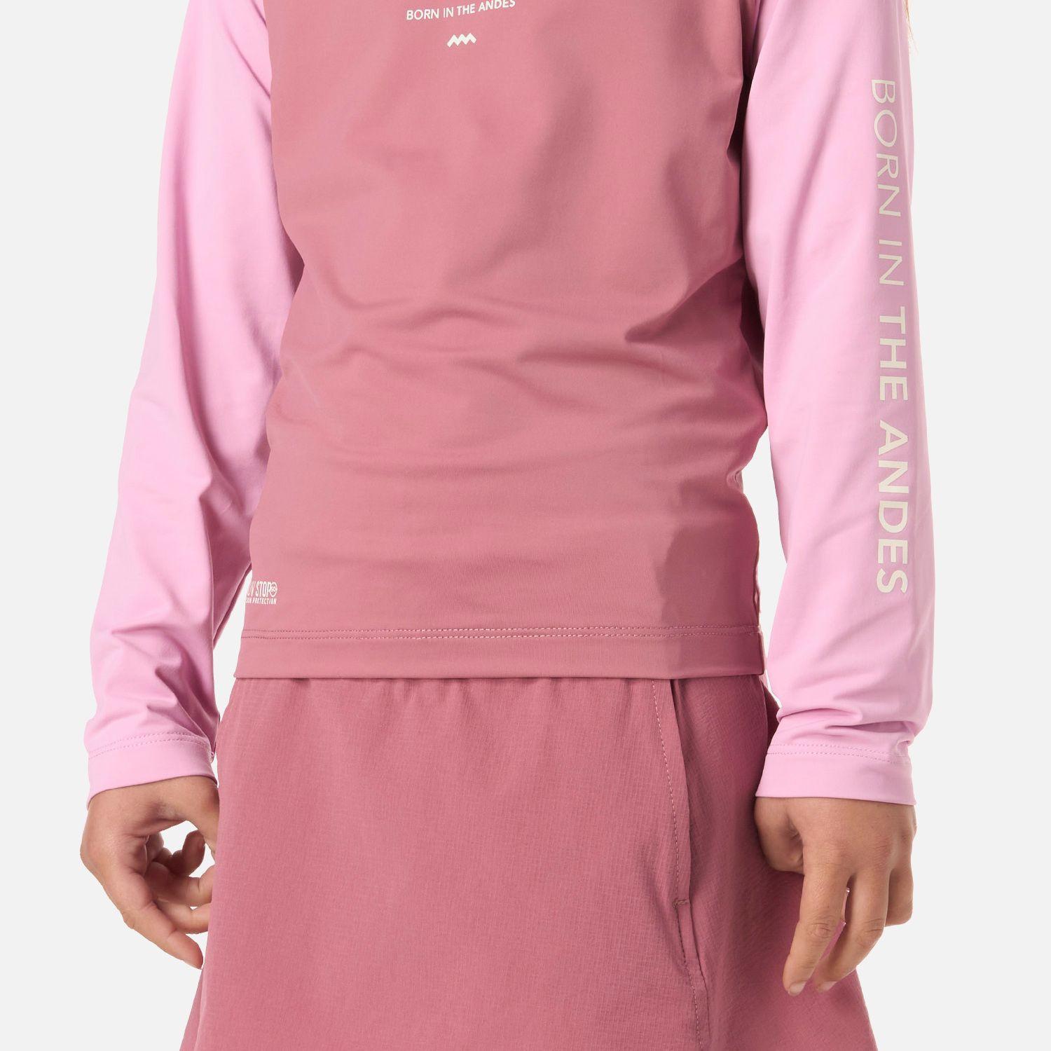 Polera Niña Sun Pro T-Shirt Rosa Oscuro Lippi V26-4