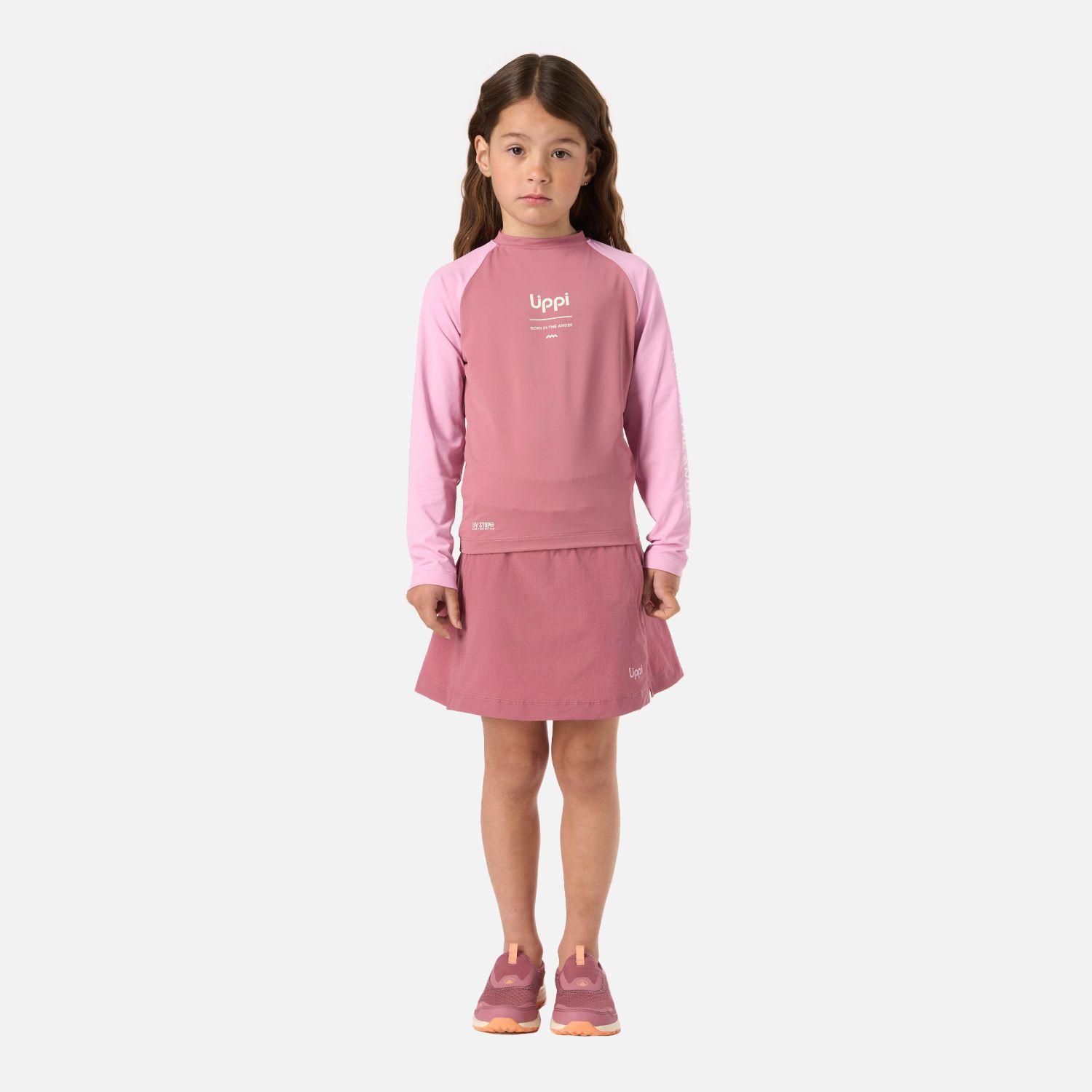Polera Niña Sun Pro T-Shirt Rosa Oscuro Lippi V26-5