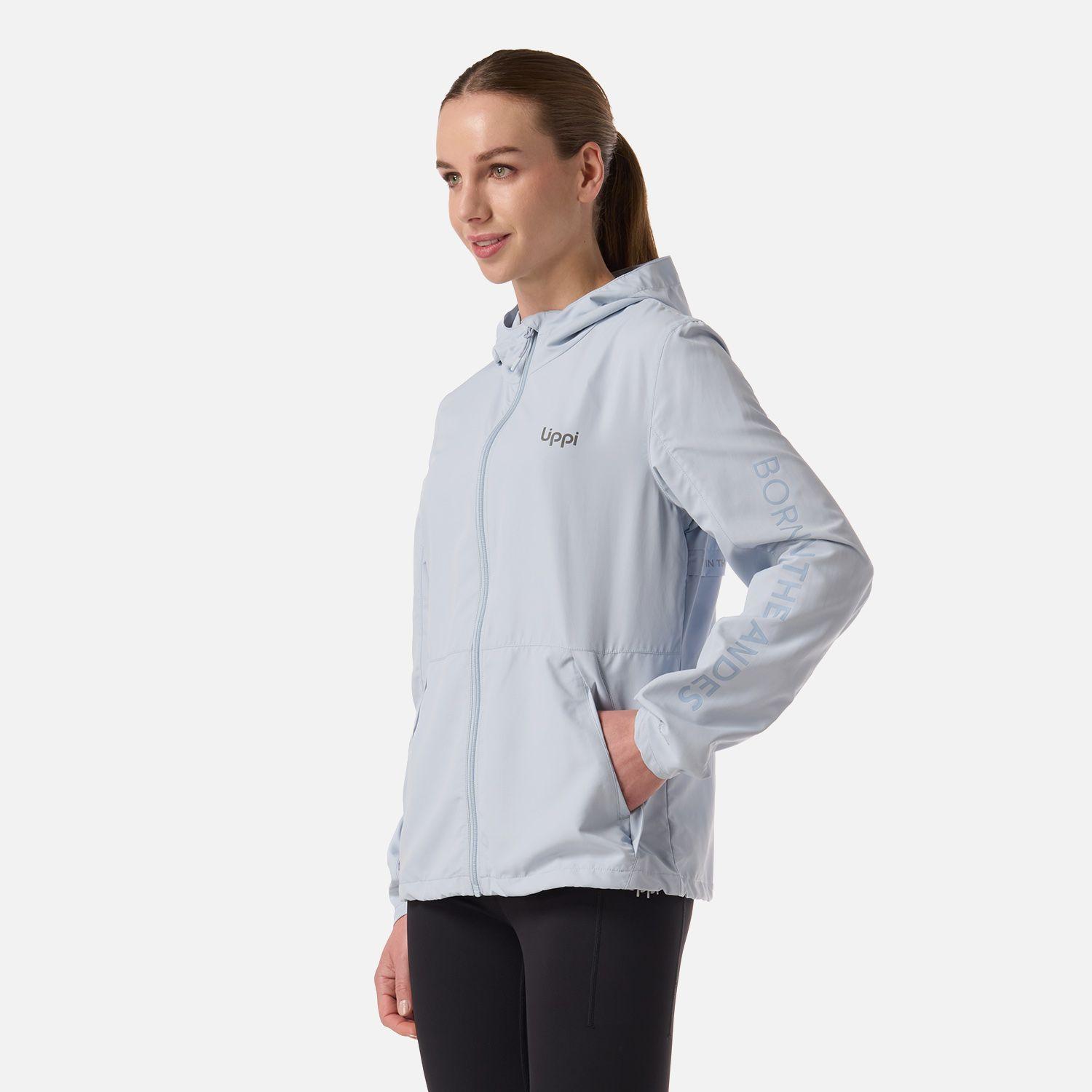 Chaqueta Mujer Nightfall Windbreaker Hoody Jacket Celeste Lippi V26-1