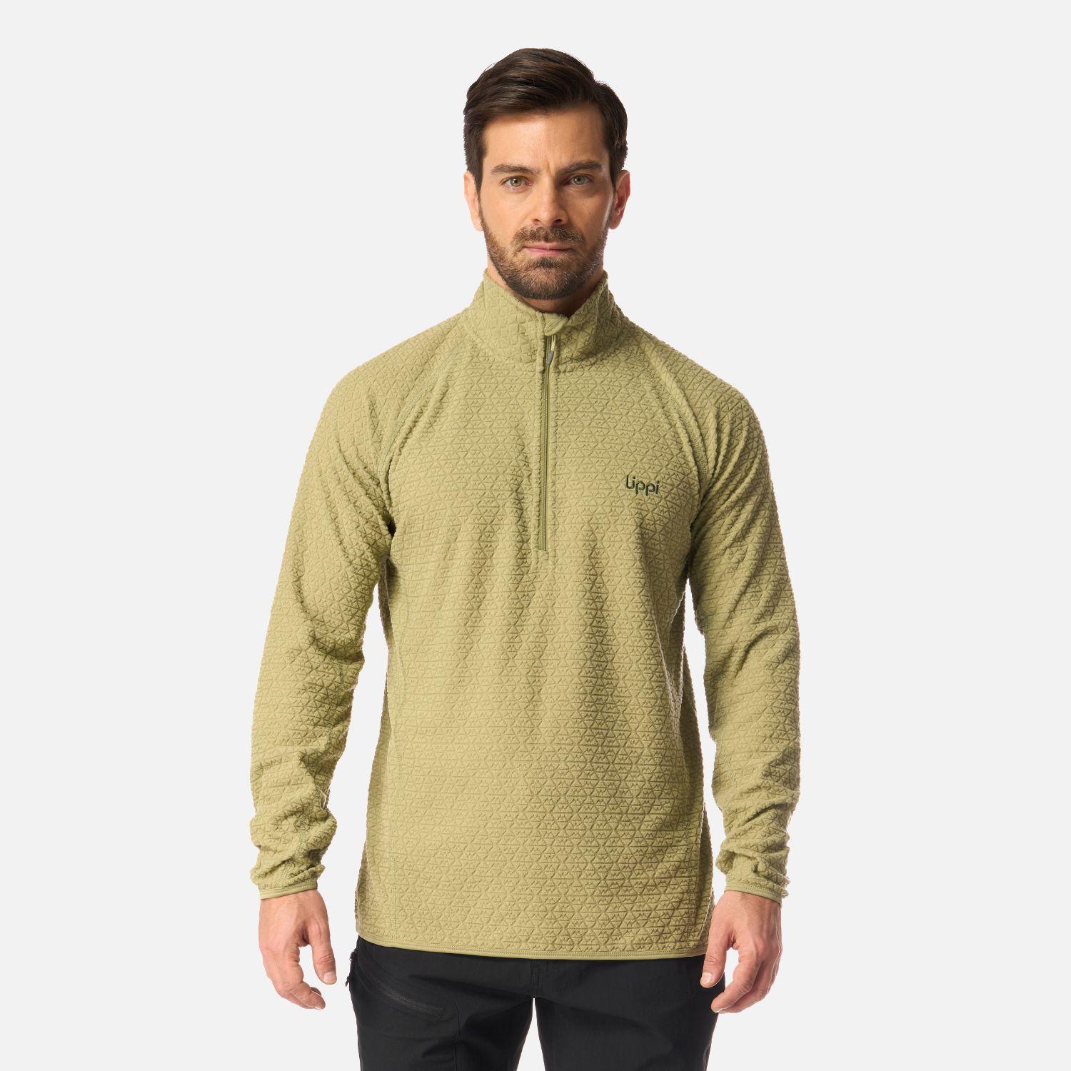 Polerón Hombre Jacaranda Nano-F 1/4 Zip Verde Lippi-0