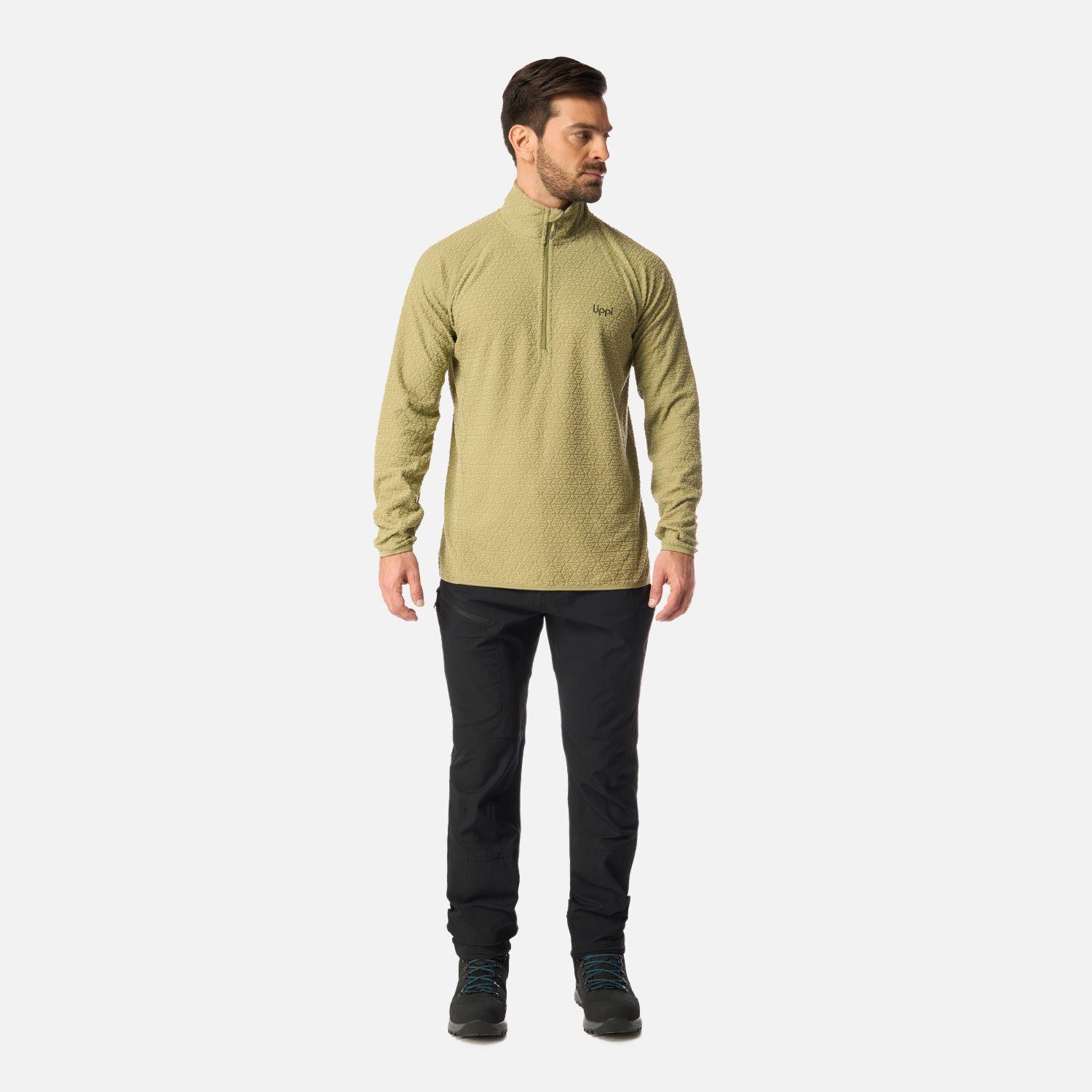 Polerón Hombre Jacaranda Nano-F 1/4 Zip Verde Lippi-4